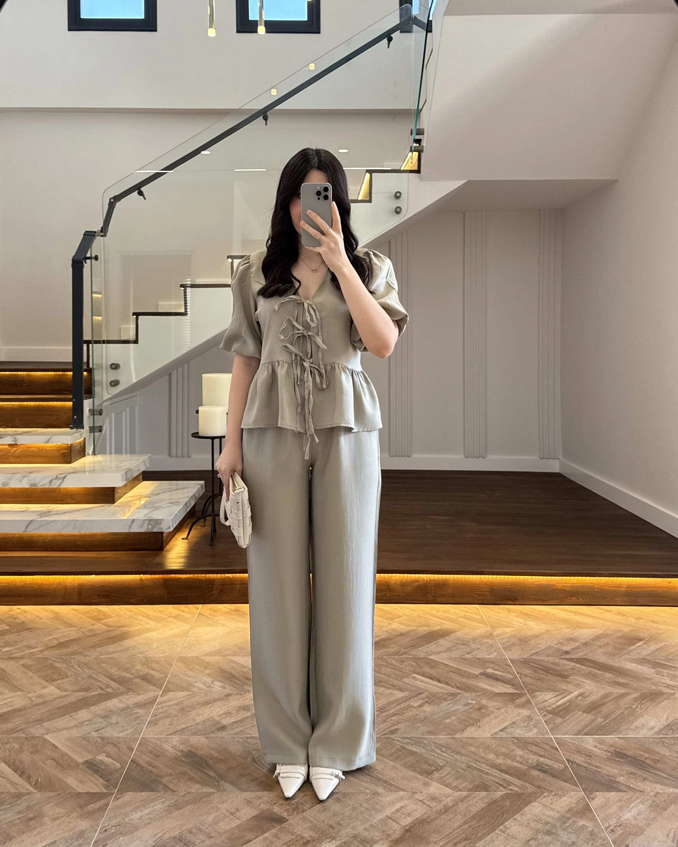 ÇAĞLA ÖNÜ BAĞLAMALI BALON KOL TAKIM-267328