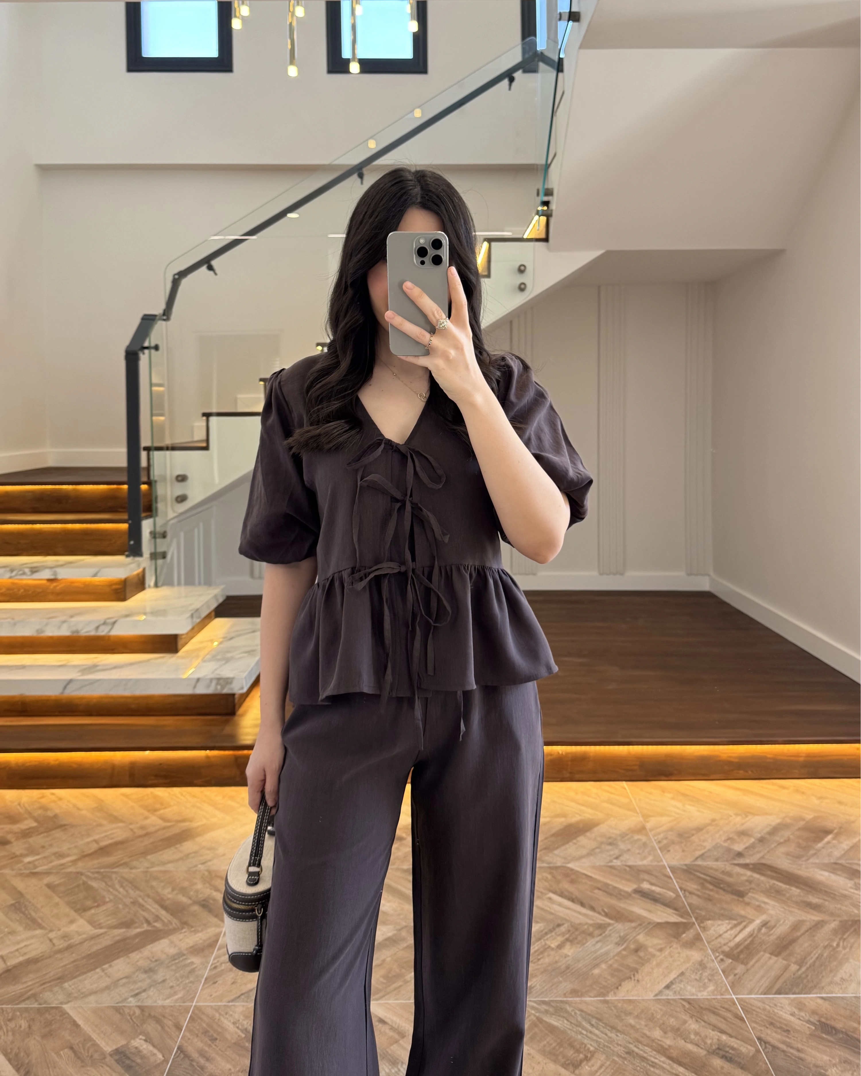 KAHVE ÖNÜ BAĞLAMALI BALON KOL TAKIM-267328