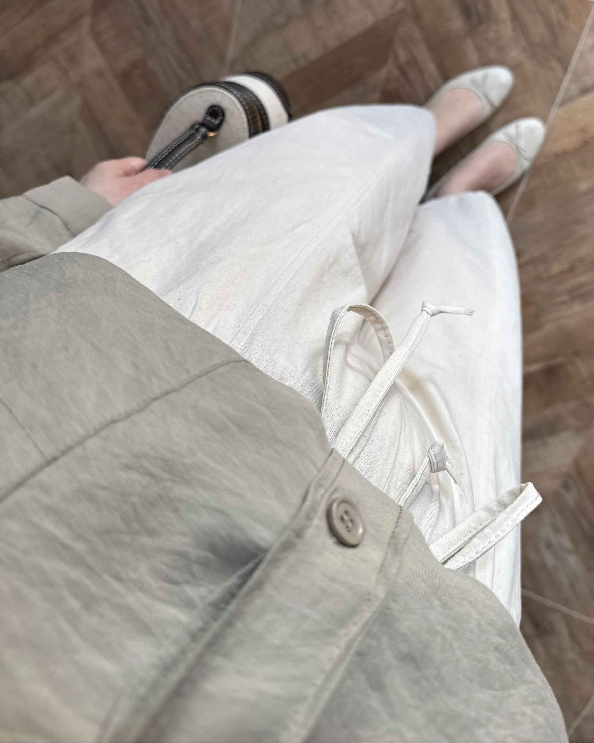 LASTİKLİ ŞALVAR PANTOLON NATURAL-3905