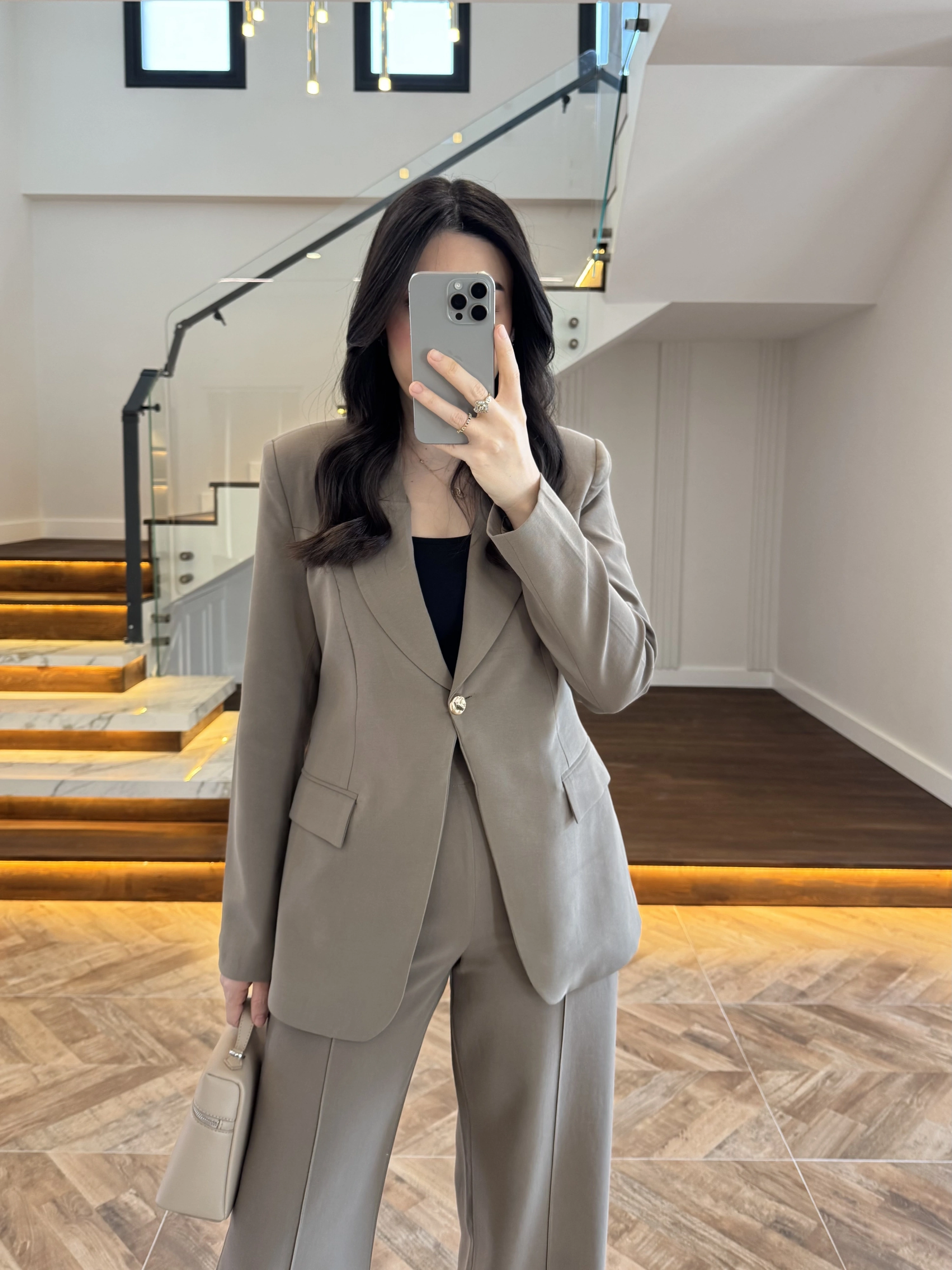 HAKİ GOLD DÜĞMELİ CEKET TAKIM-9031