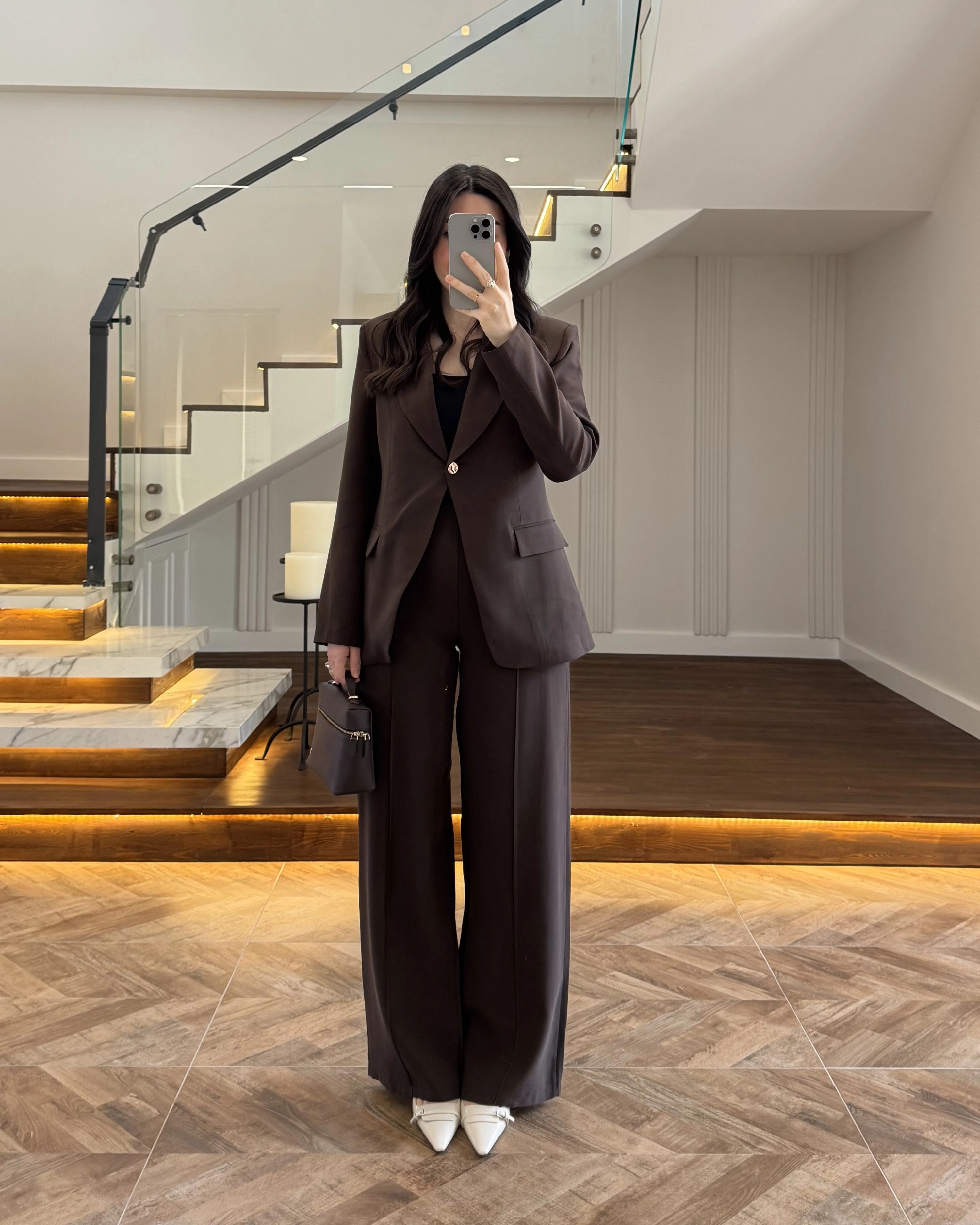 KAHVE GOLD DÜĞMELİ CEKET TAKIM-9031