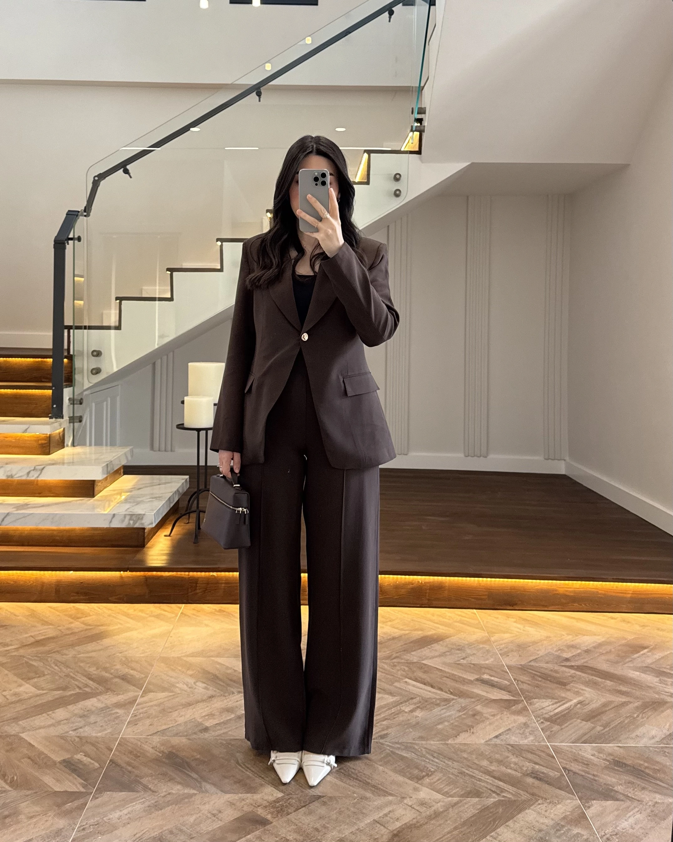 KAHVE GOLD DÜĞMELİ CEKET TAKIM-9031