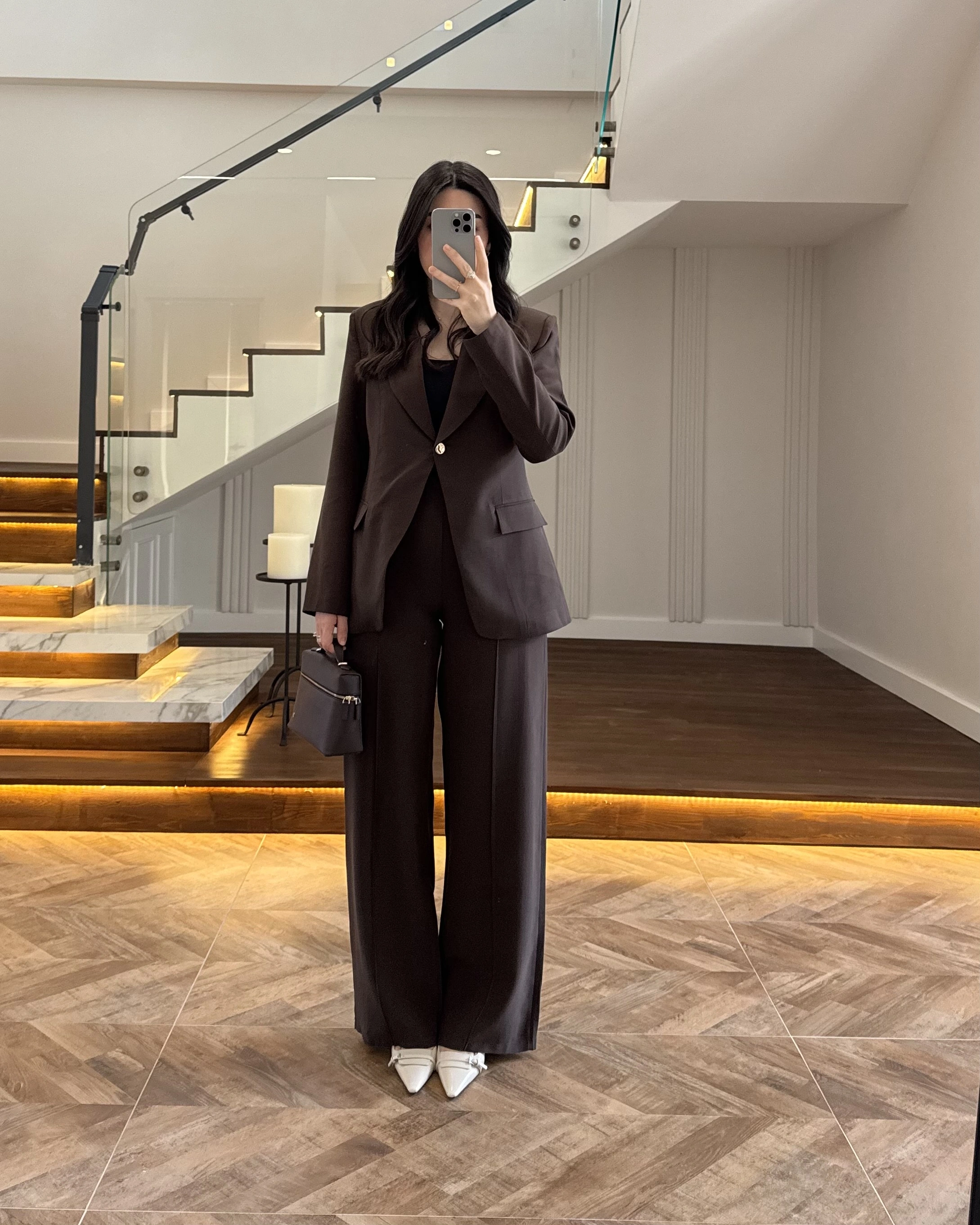 KAHVE GOLD DÜĞMELİ CEKET TAKIM-9031