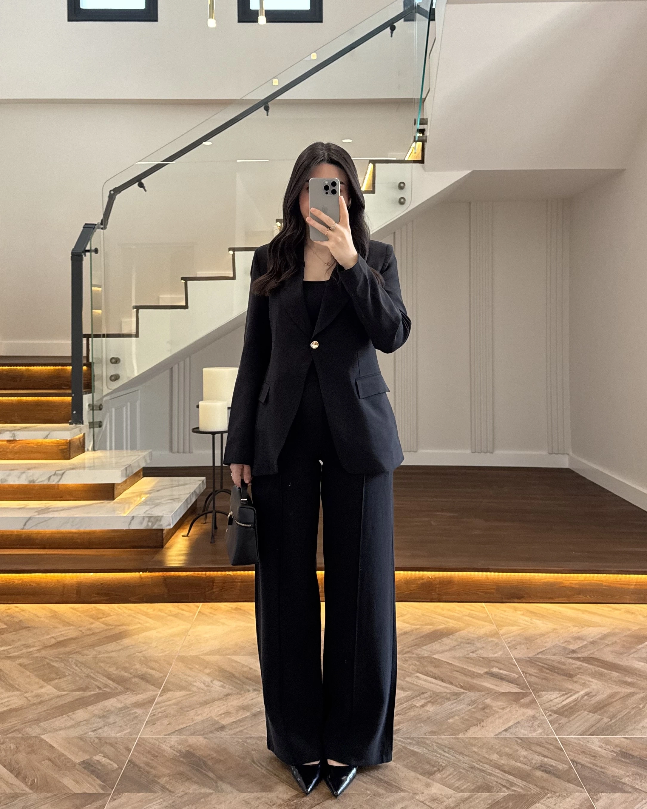 SİYAH GOLD DÜĞMELİ CEKET TAKIM-9031