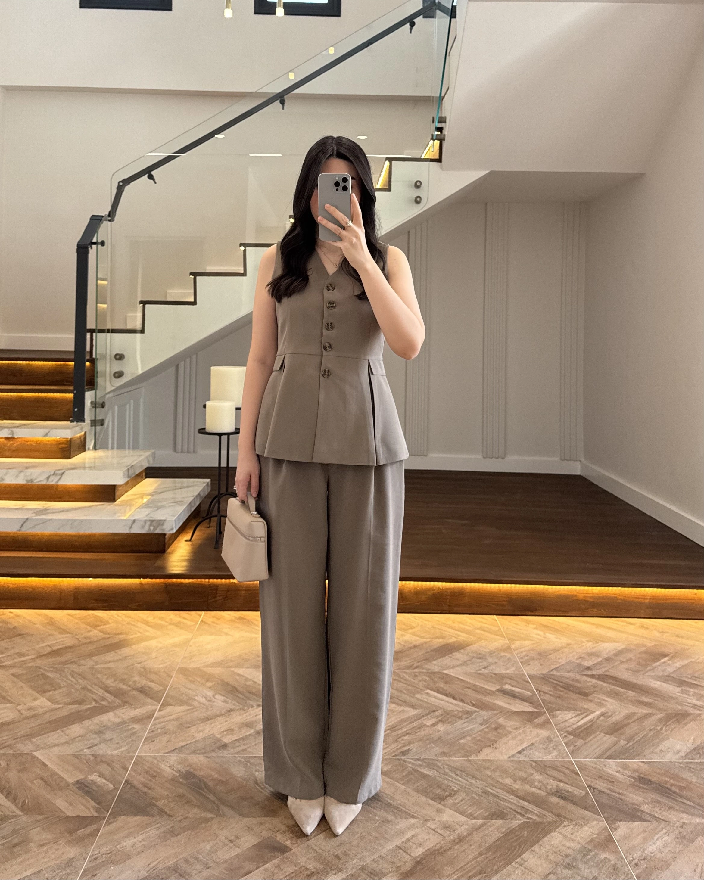 HAKİ PİLELİ YELEK TAKIM-9041