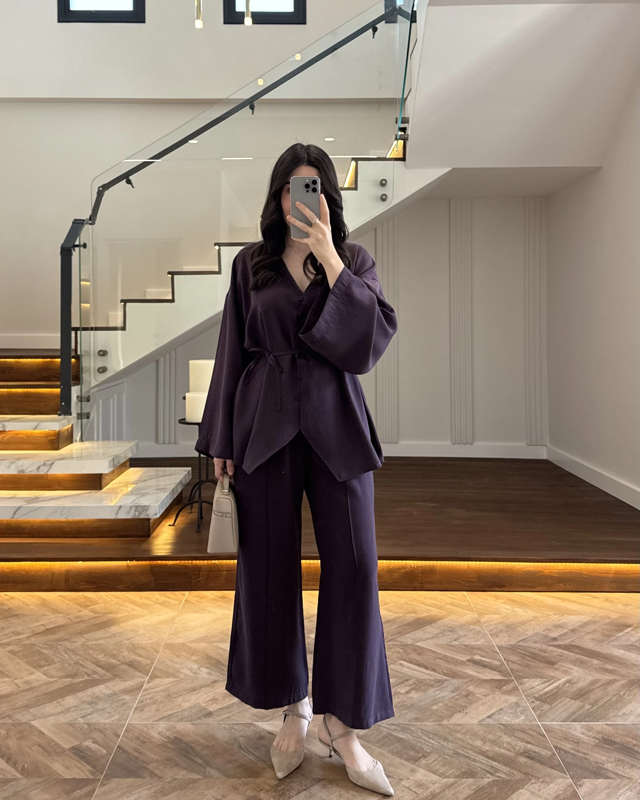 MÜRDÜM BAĞLAMALI DÜĞMELİ TAKIM -8916