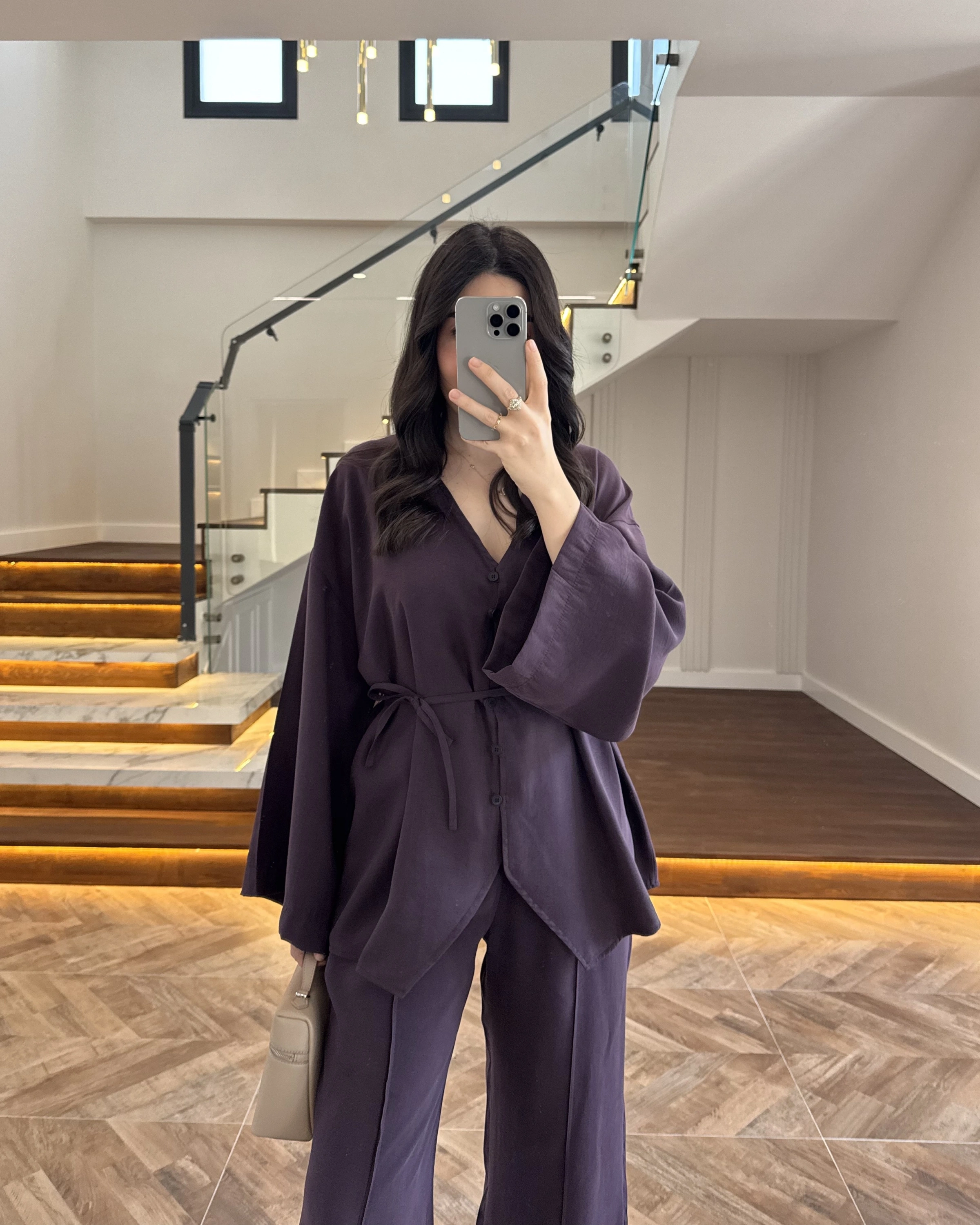 MÜRDÜM BAĞLAMALI DÜĞMELİ TAKIM -8916