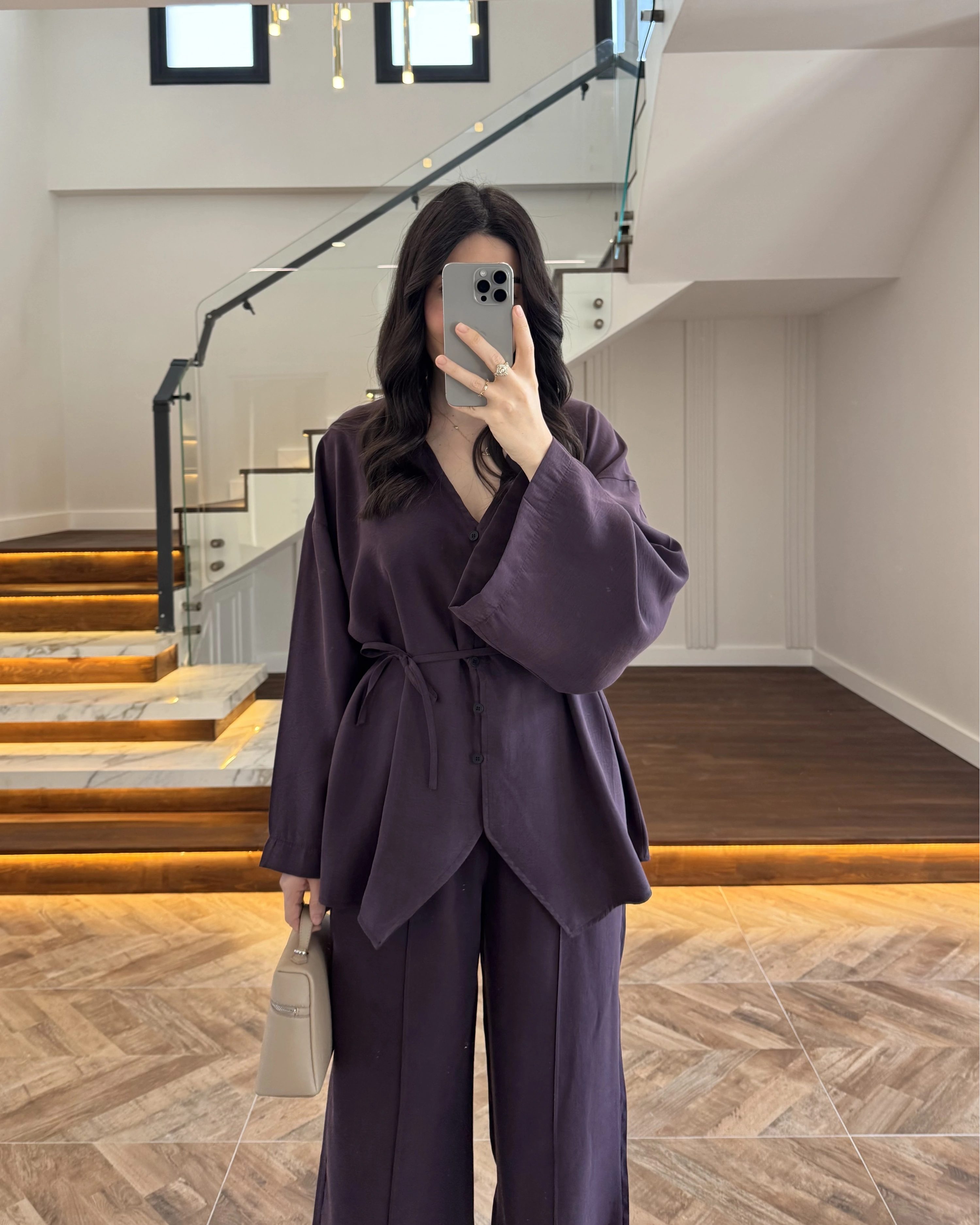 MÜRDÜM BAĞLAMALI DÜĞMELİ TAKIM -8916