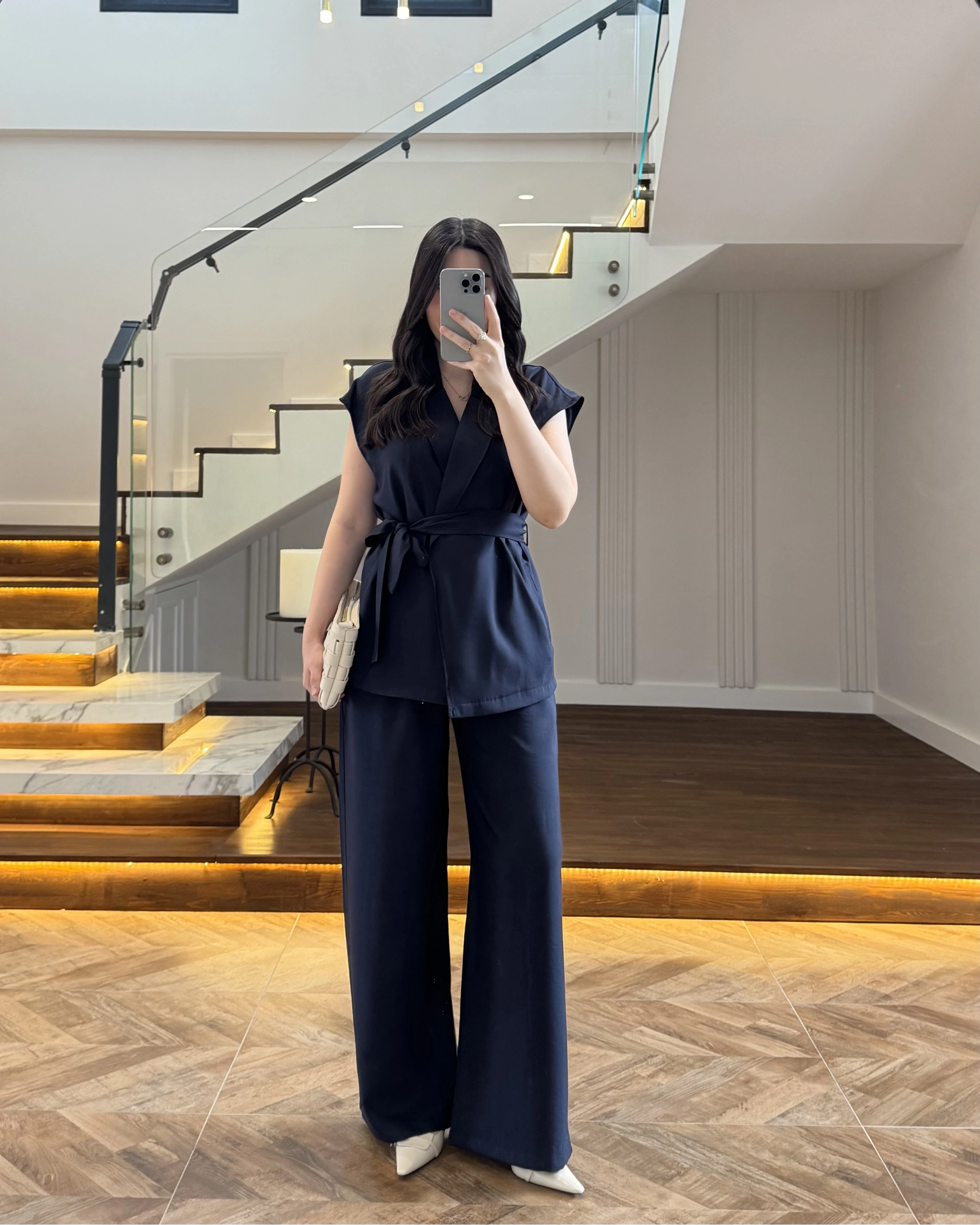 LACİVERT TENSEL YELEK TAKIM -3789