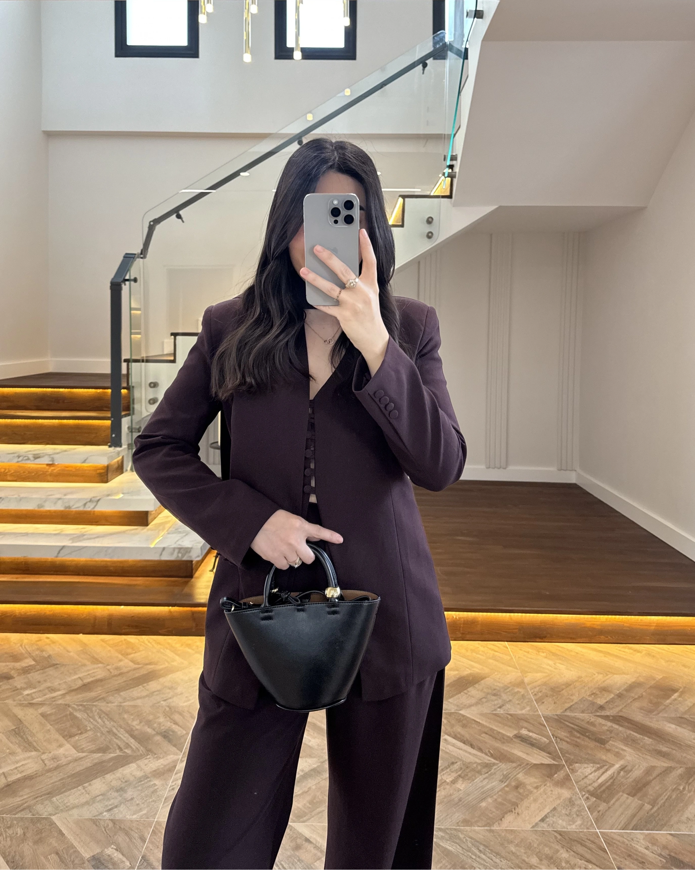 MÜRDÜM FULAR DETAY VATKALI CEKET TAKIM-9046