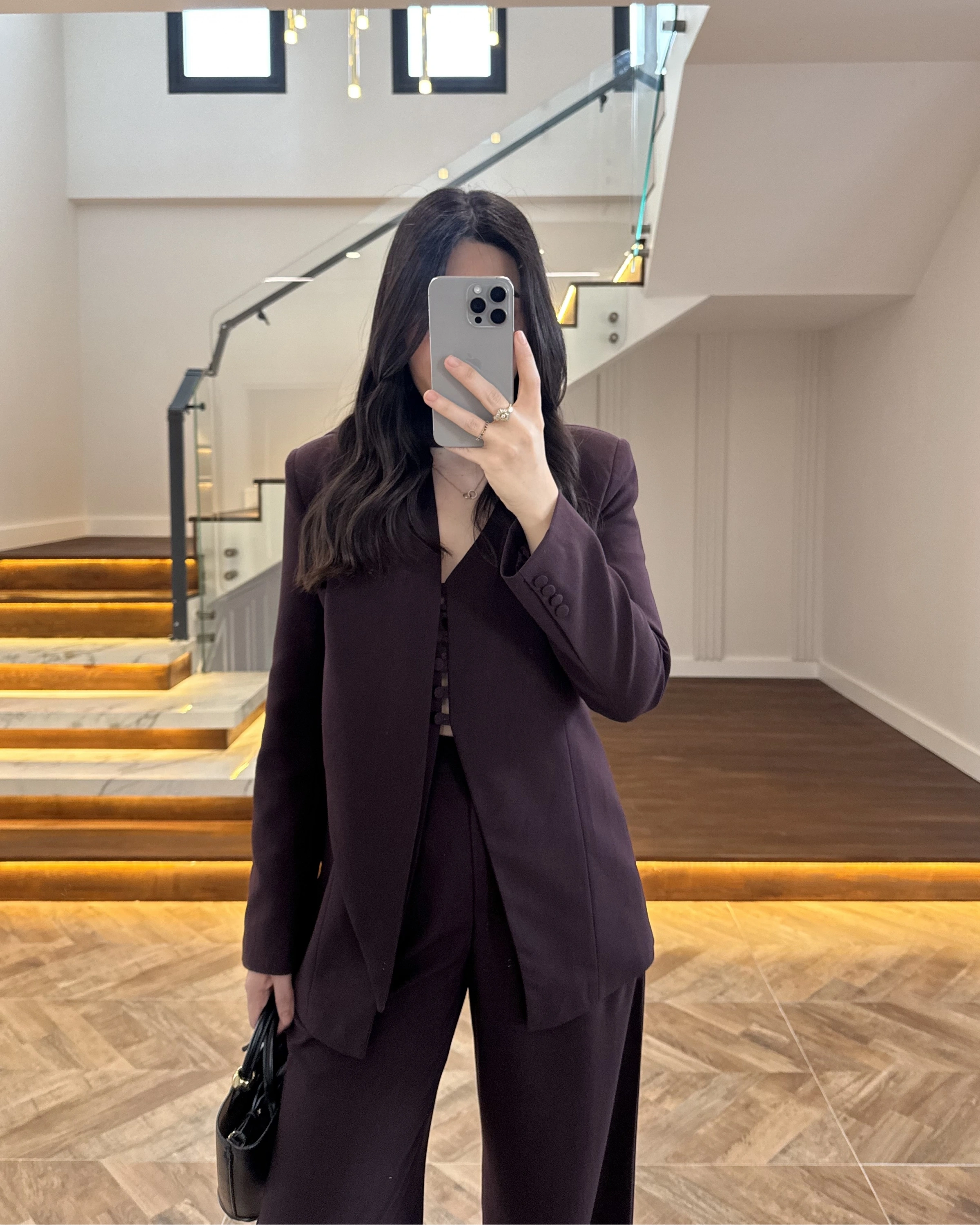 MÜRDÜM FULAR DETAY VATKALI CEKET TAKIM-9046