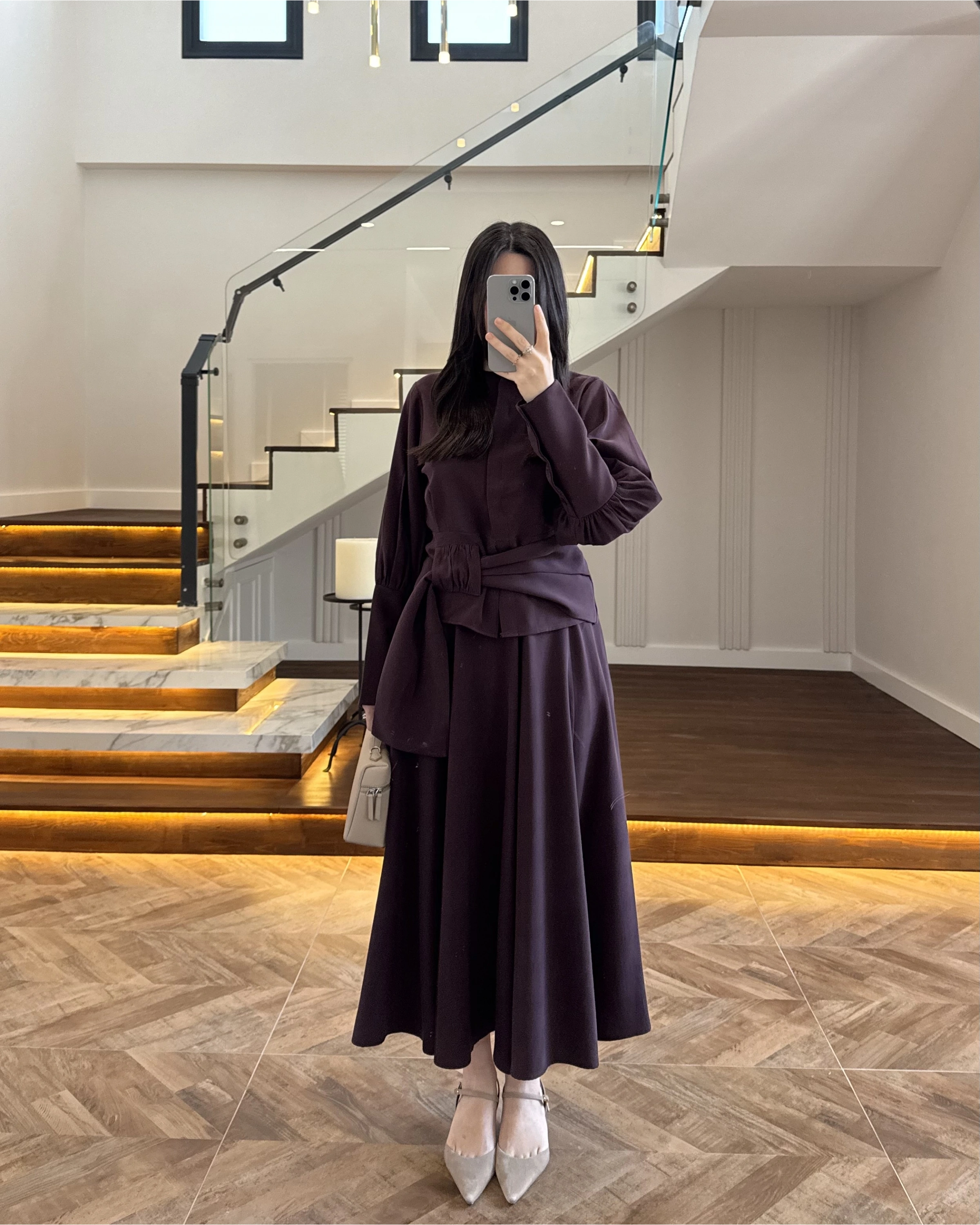 MÜRDÜM PAPYONLU ETEK TAKIM -9036