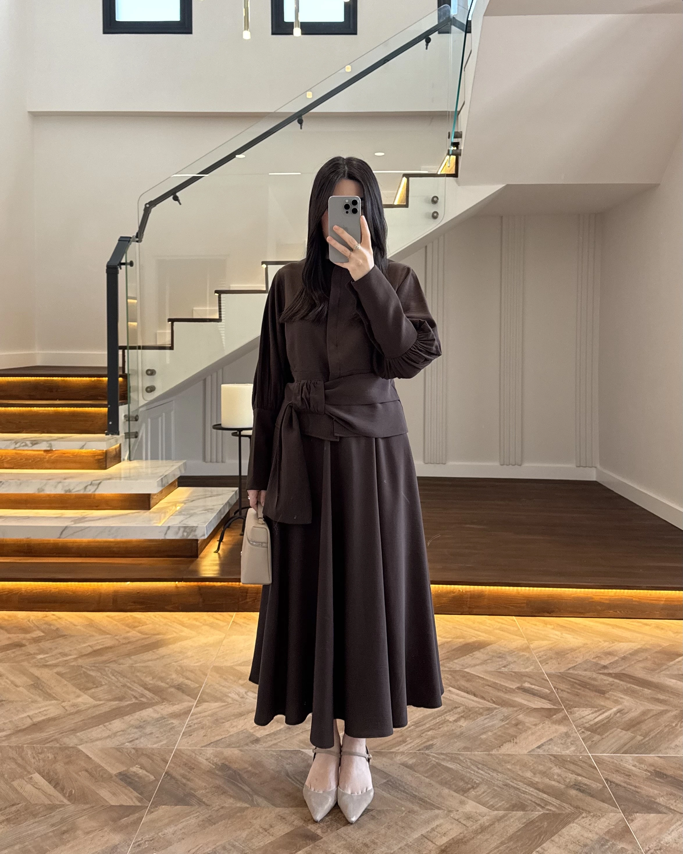 KAHVE PAPYONLU ETEK TAKIM -9036