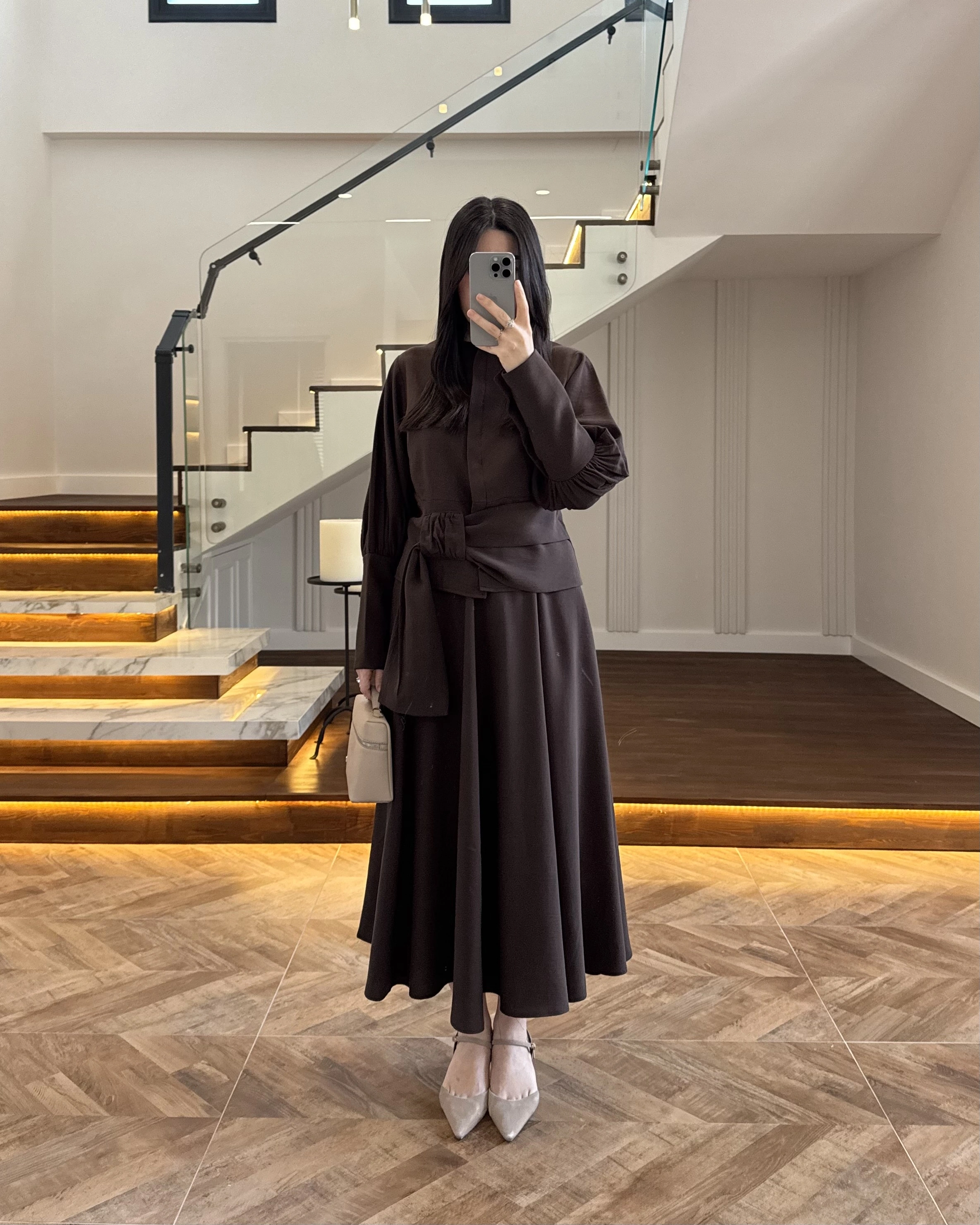 KAHVE PAPYONLU ETEK TAKIM -9036