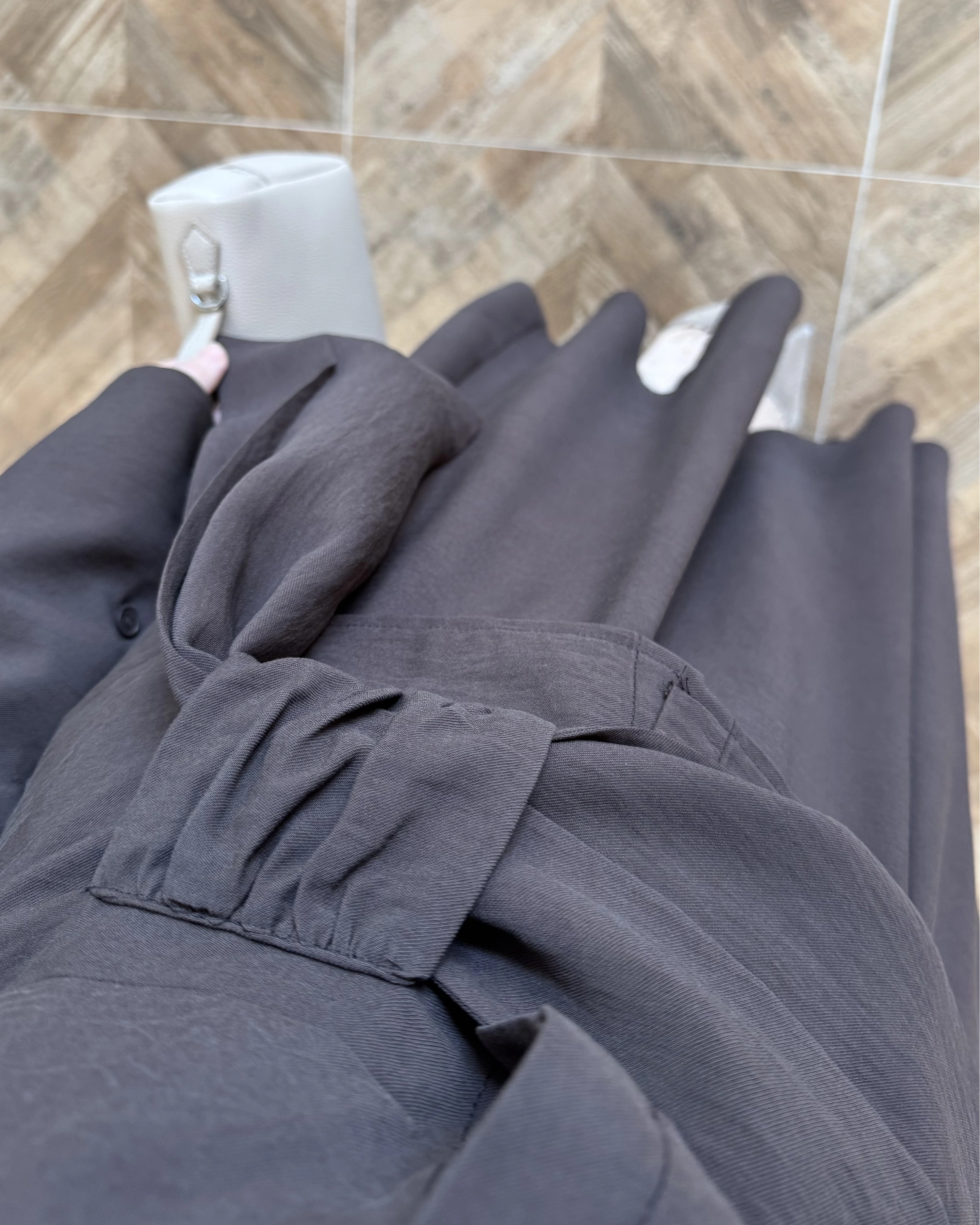 KAHVE PAPYONLU ETEK TAKIM -9036