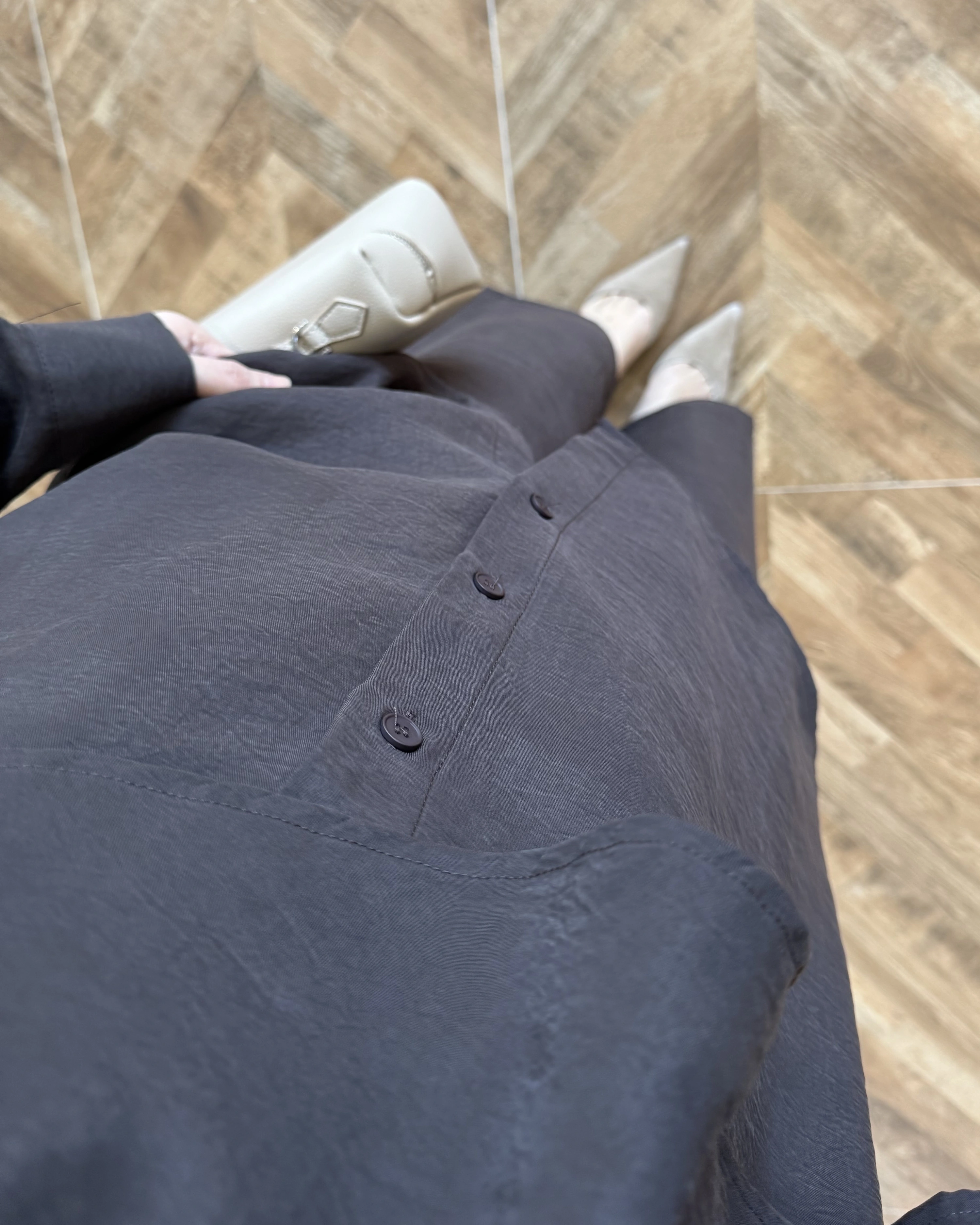 KAHVE ŞAL DETAY TAKIM -9043