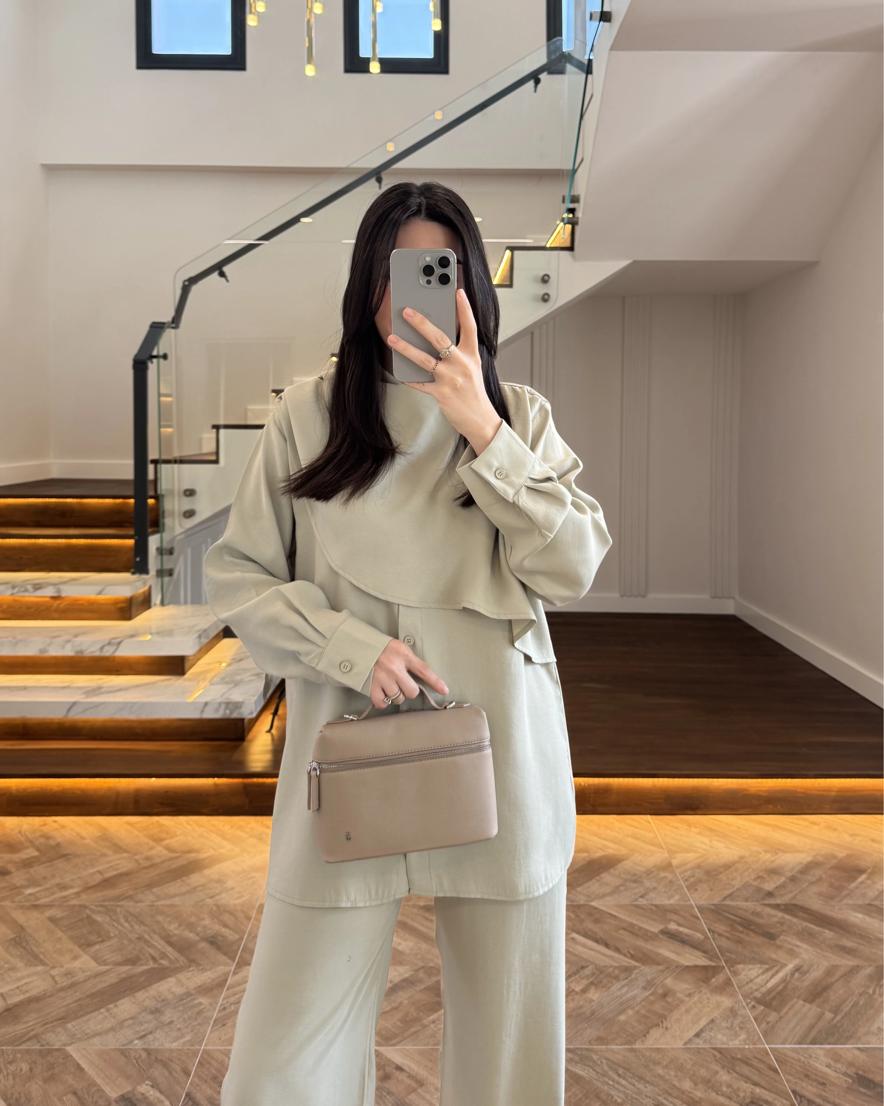 MİNT ŞAL DETAY TAKIM -9043