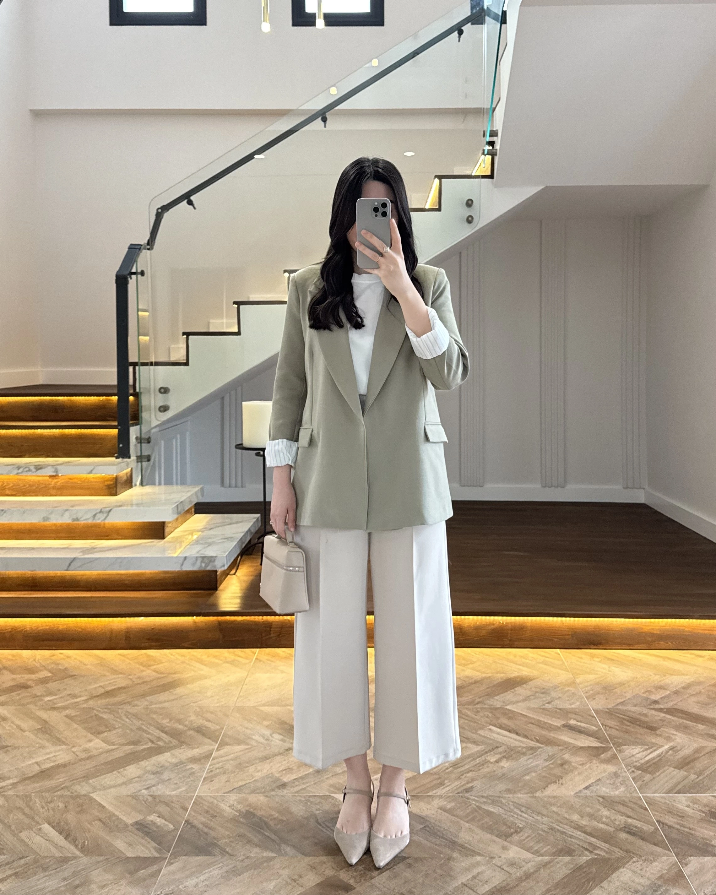 HAKİ ÇİZGİLİ ASTARLI CEKET- 7627
