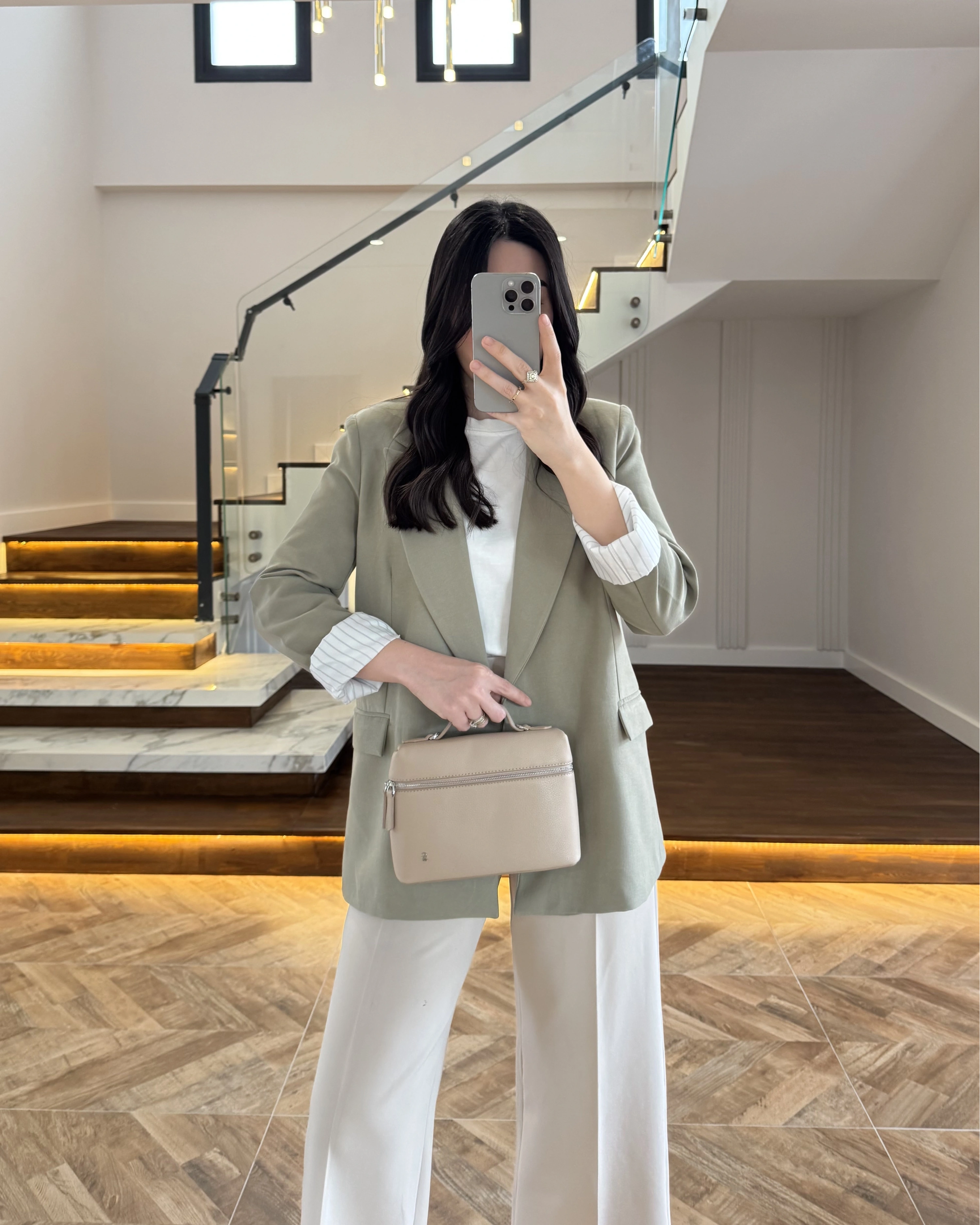 HAKİ ÇİZGİLİ ASTARLI CEKET- 7627