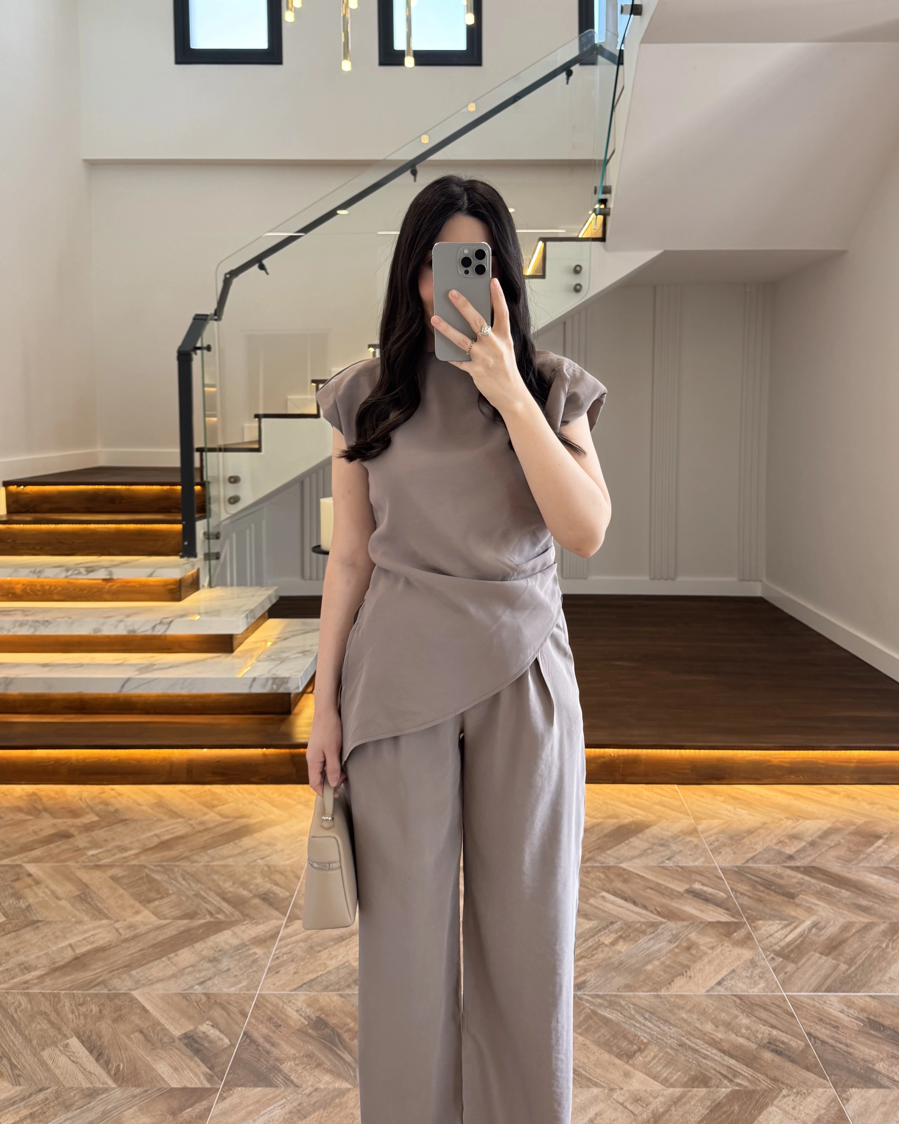 VİZON ASİMETRİK TENSEL TAKIM-7032-8023