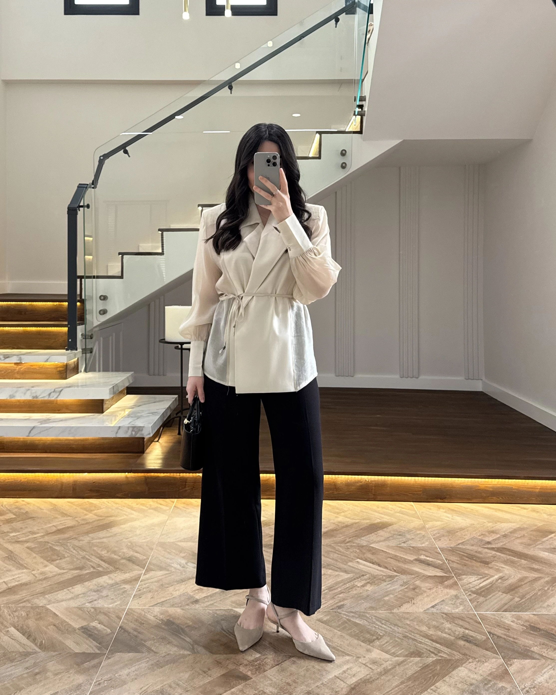 TAŞ TRANSPARAN CEKET -5029