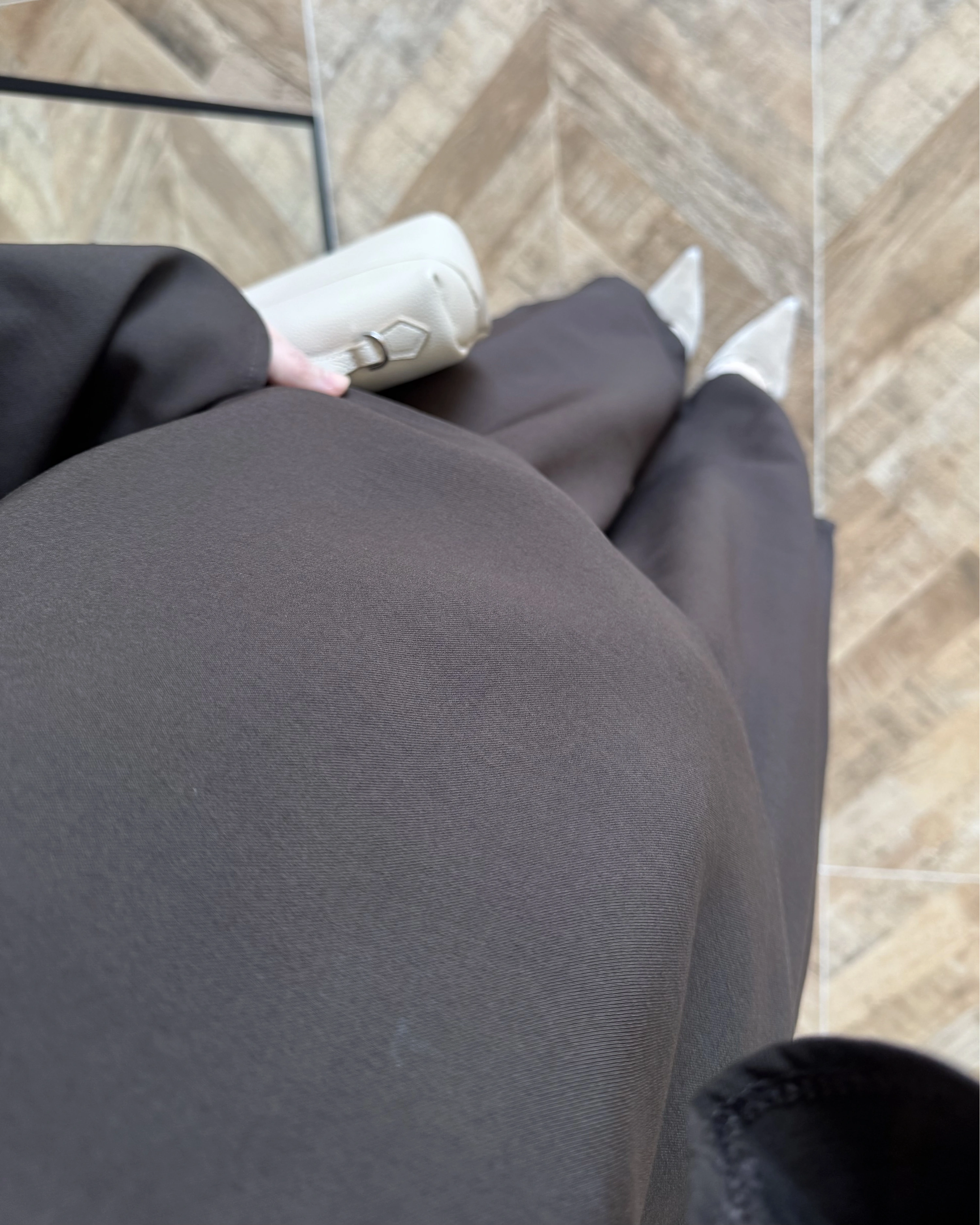 KAHVE ASİMETRİK KUŞAKLI TAKIM-9099