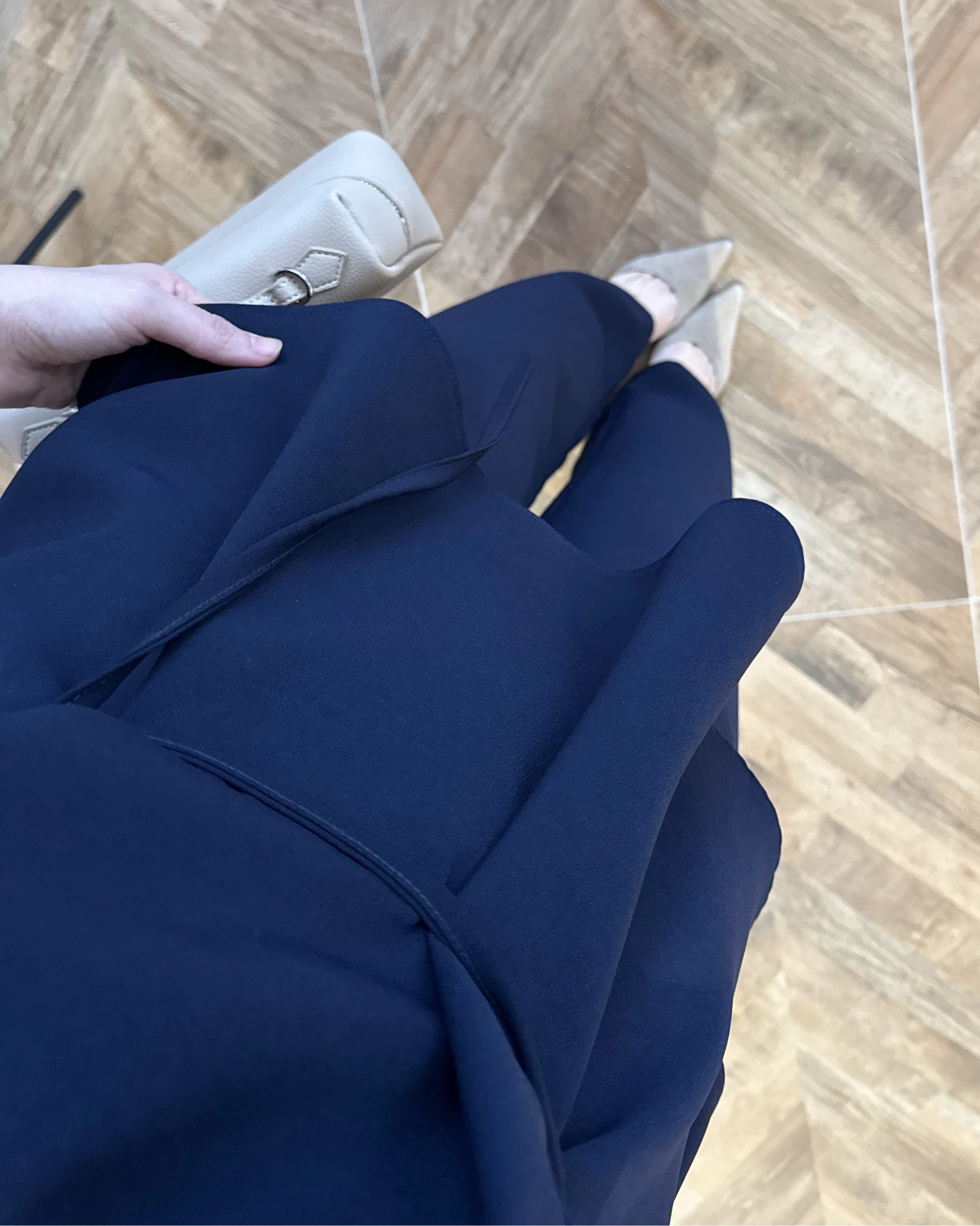 LACİVERT BAĞLAMA DETAY TAKIM -8920