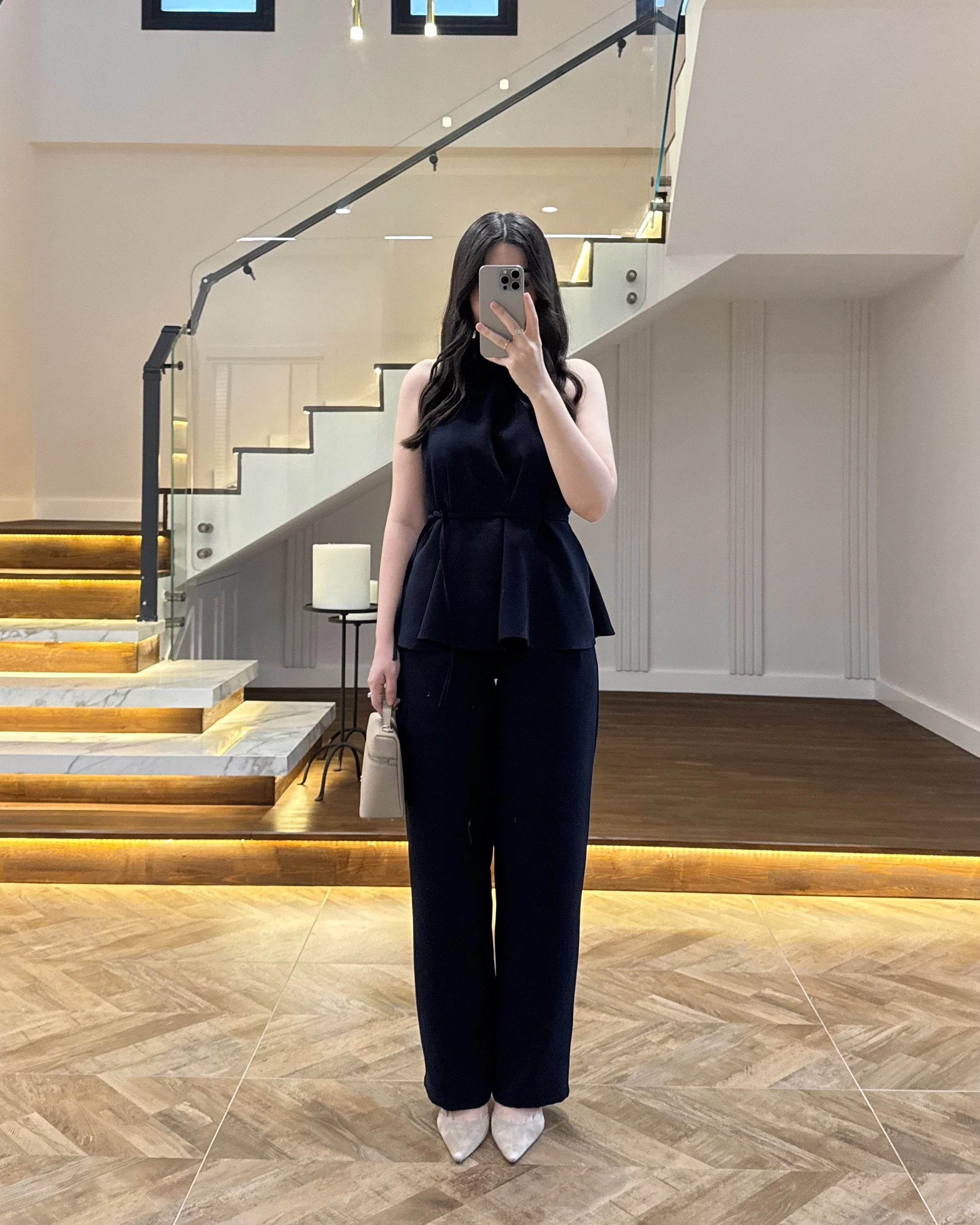 LACİVERT BAĞLAMA DETAY TAKIM -8920