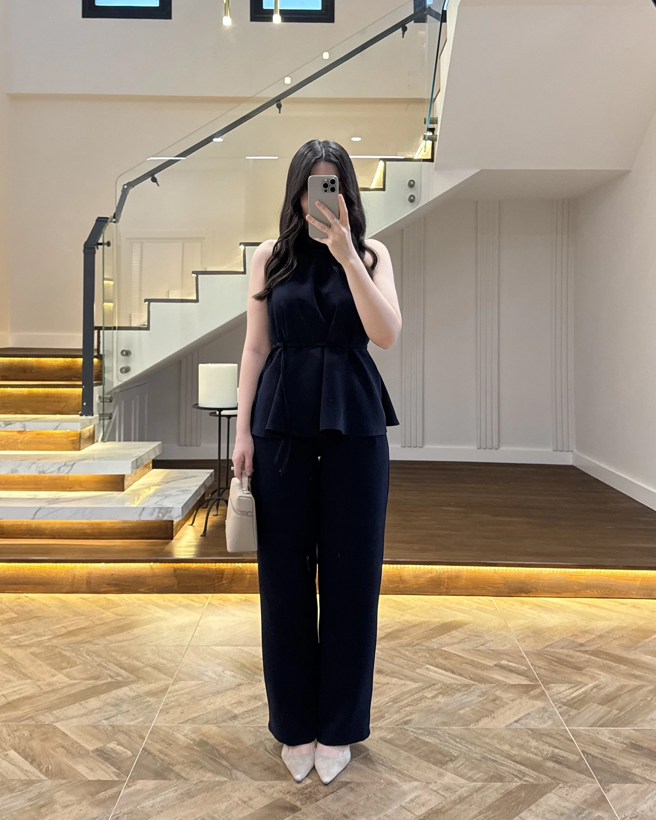 LACİVERT BAĞLAMA DETAY TAKIM -8920