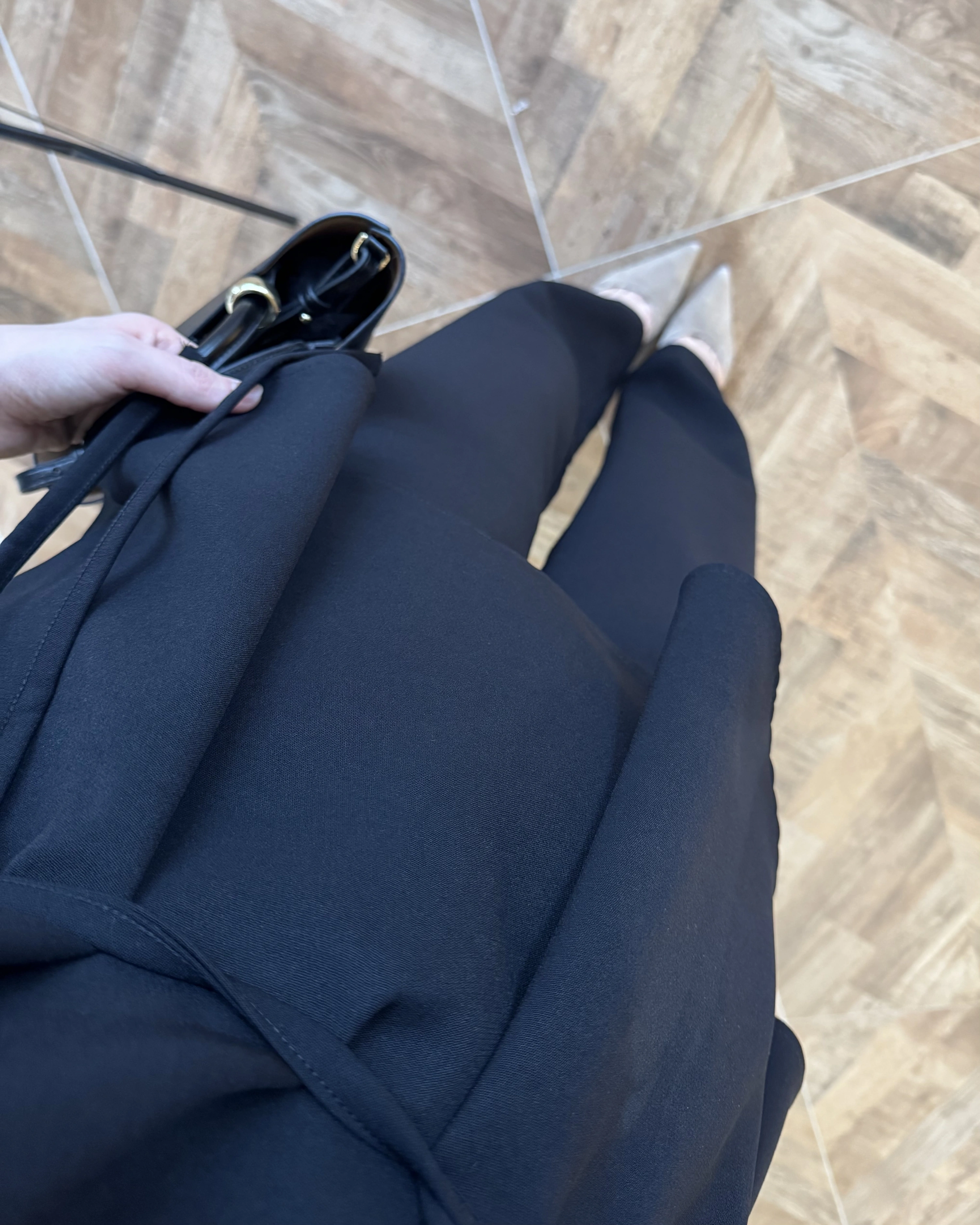 SİYAH BAĞLAMA DETAY TAKIM -8920