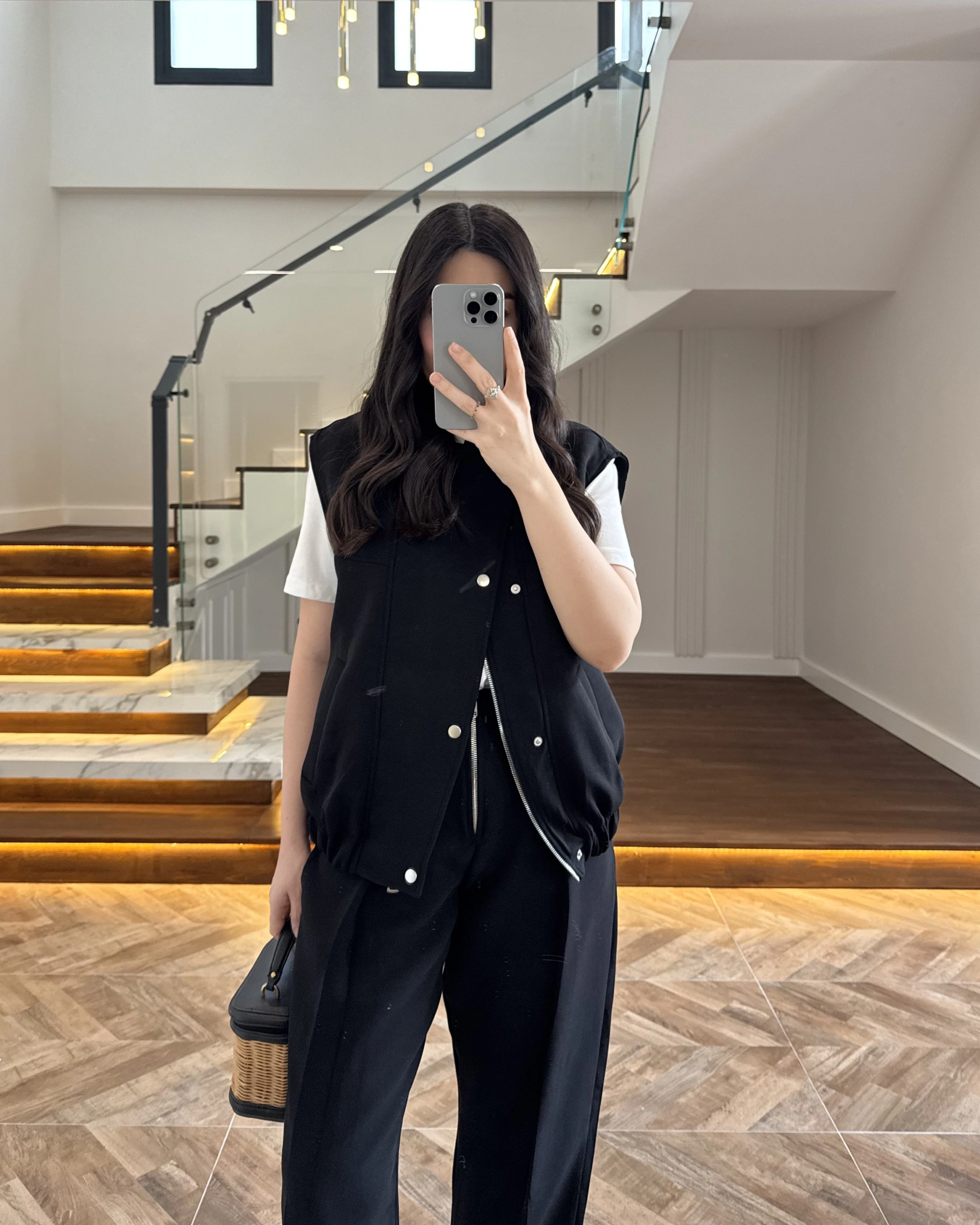 SİYAH ASTARLI YELEK PANTOLON TAKIM-7169