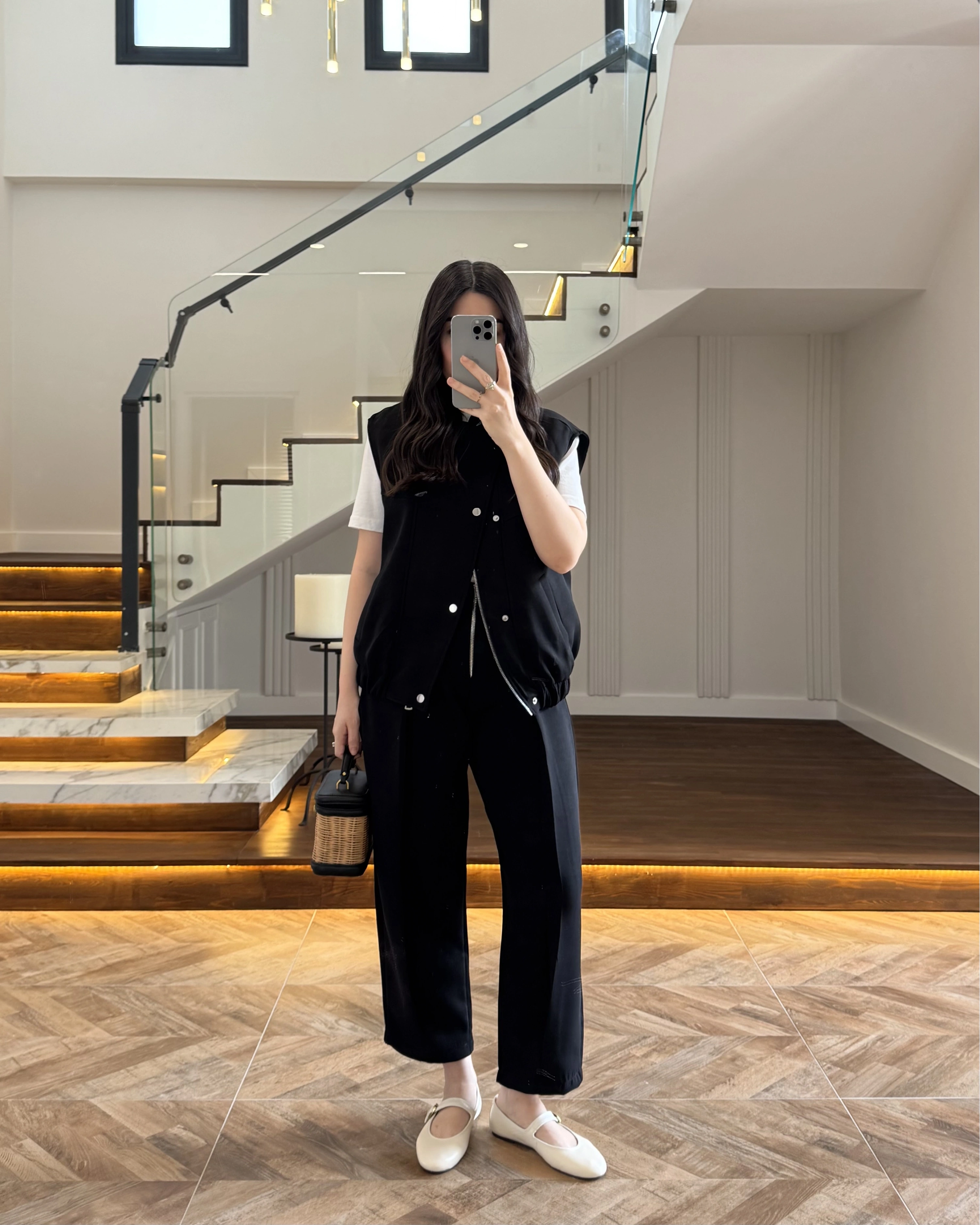 SİYAH ASTARLI YELEK PANTOLON TAKIM-7169