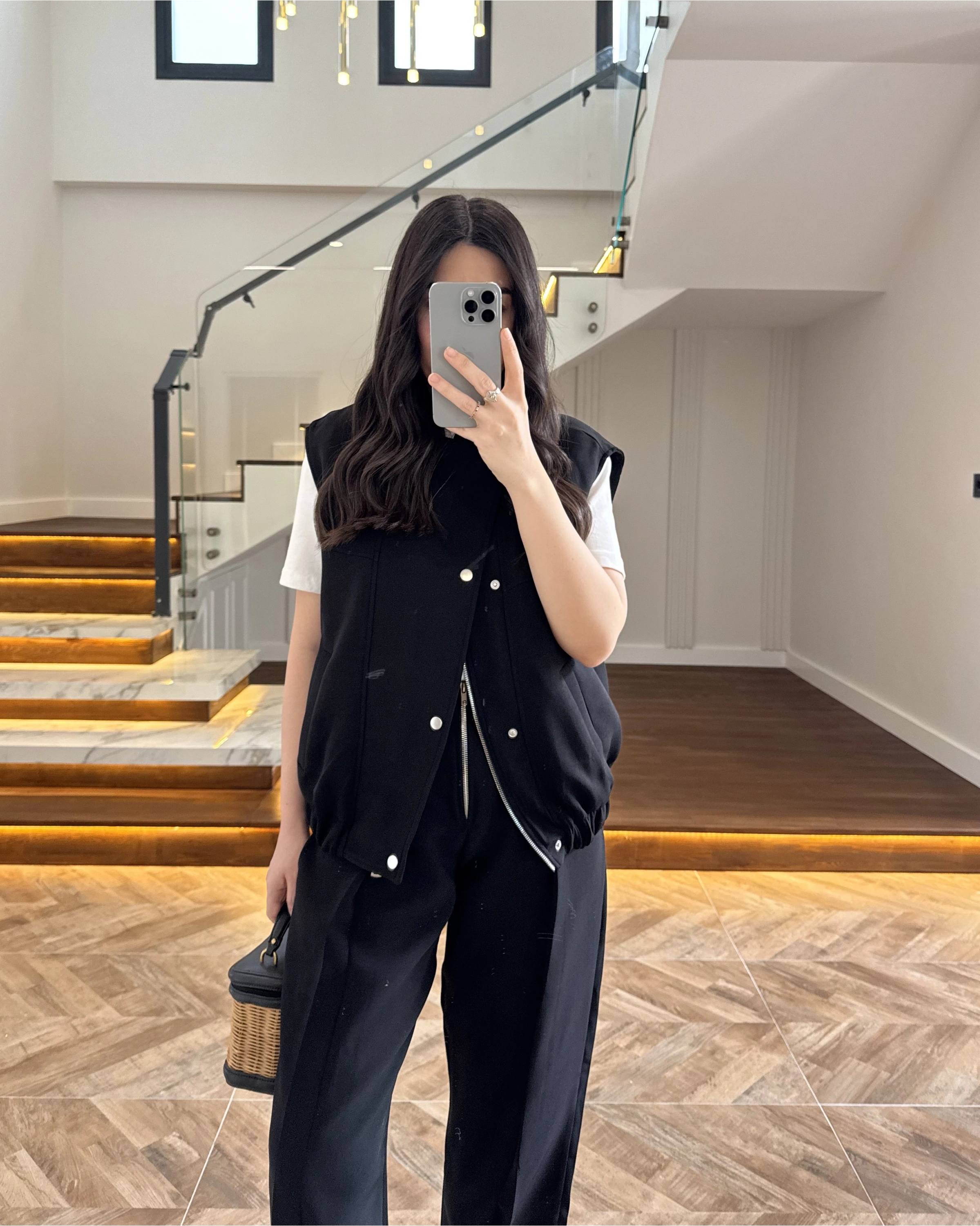 SİYAH ASTARLI YELEK PANTOLON TAKIM-7169