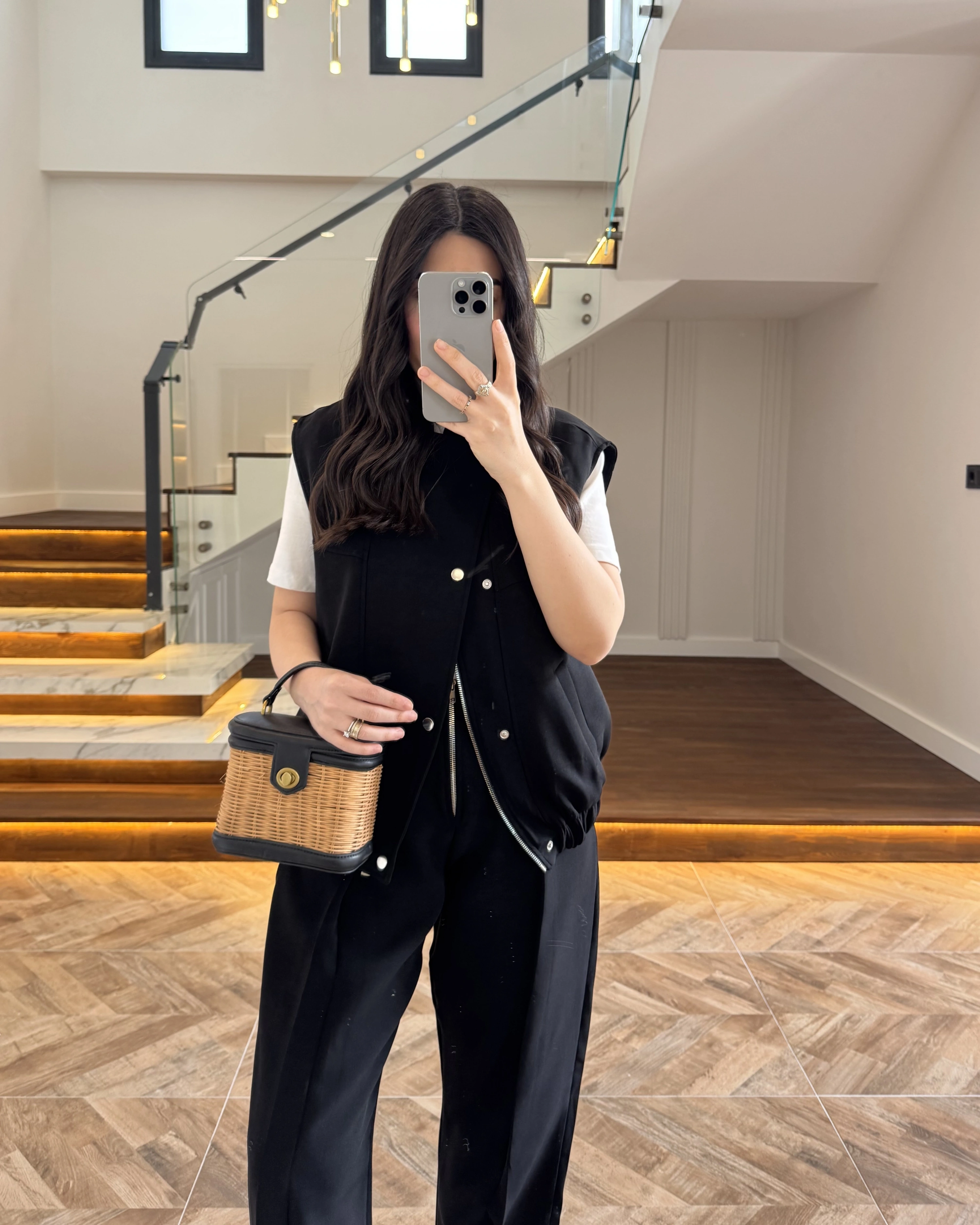 SİYAH ASTARLI YELEK PANTOLON TAKIM-7169