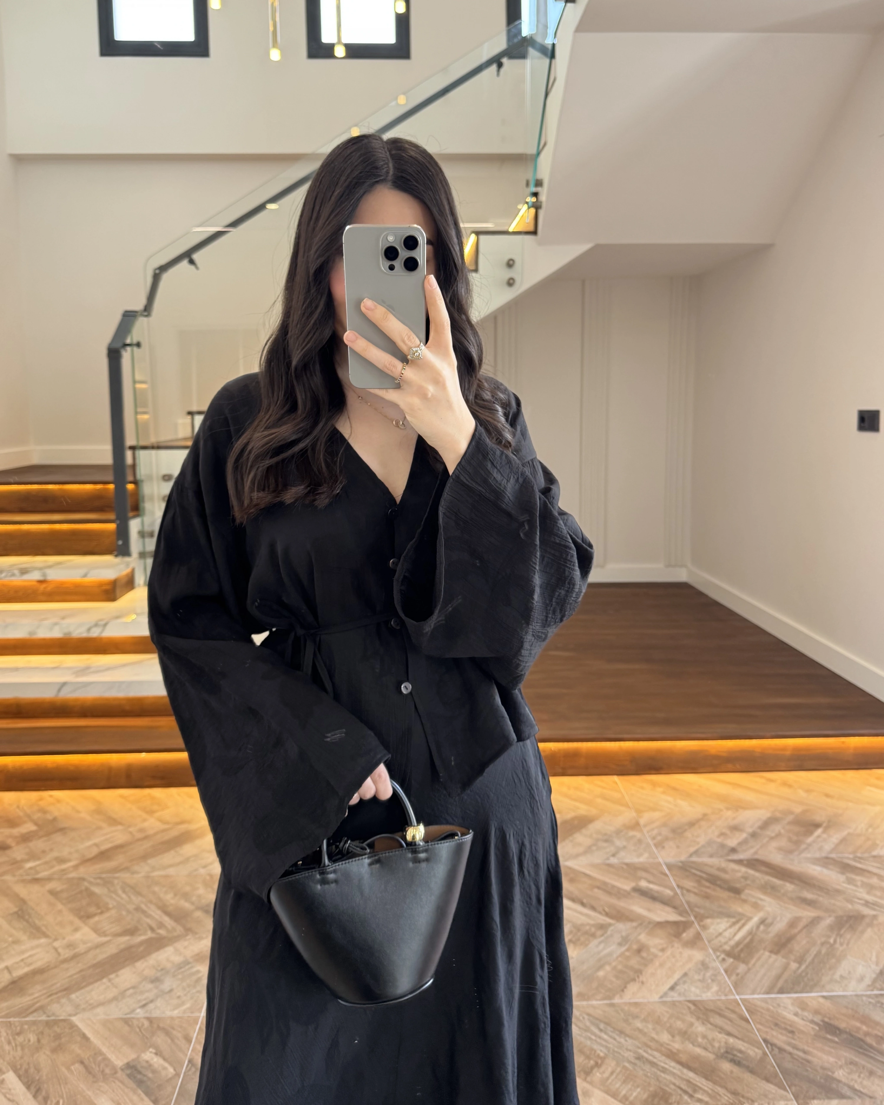 SİYAH İTHAL KUMAŞ ETEK TAKIM-9061