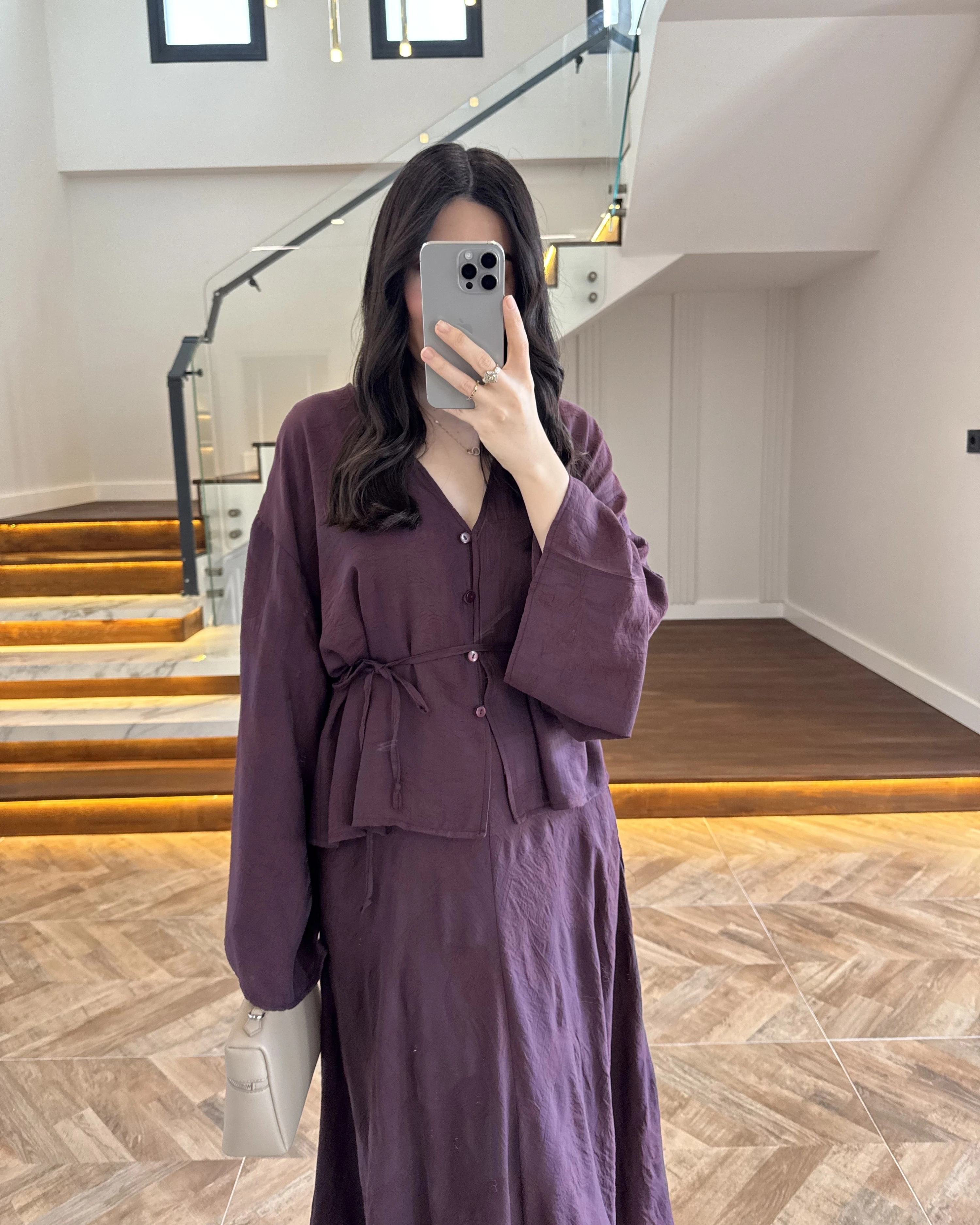 MÜRDÜM İTHAL KUMAŞ ETEK TAKIM-9061