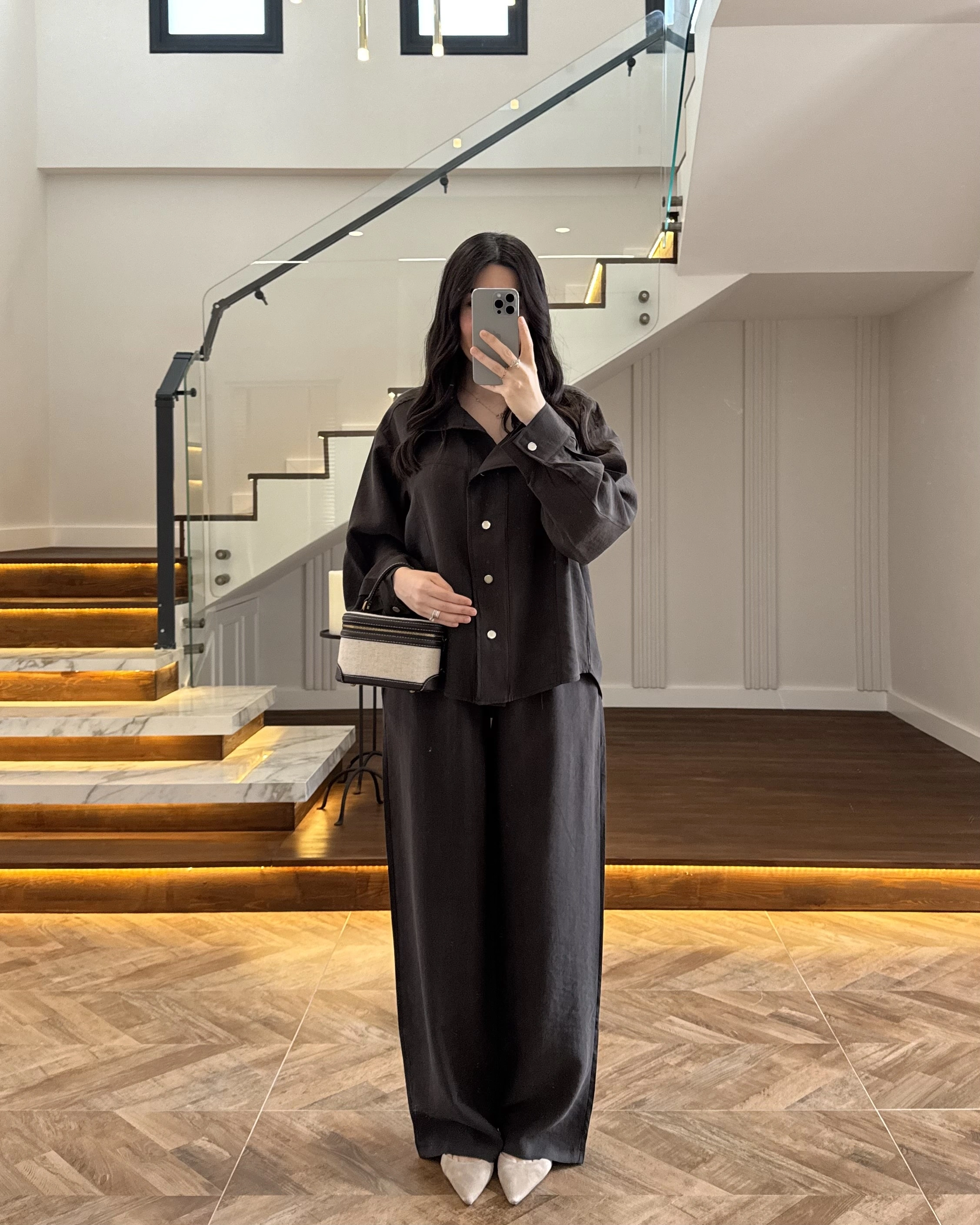 KAHVE PARÇALI BOMBER TAKIM -51324
