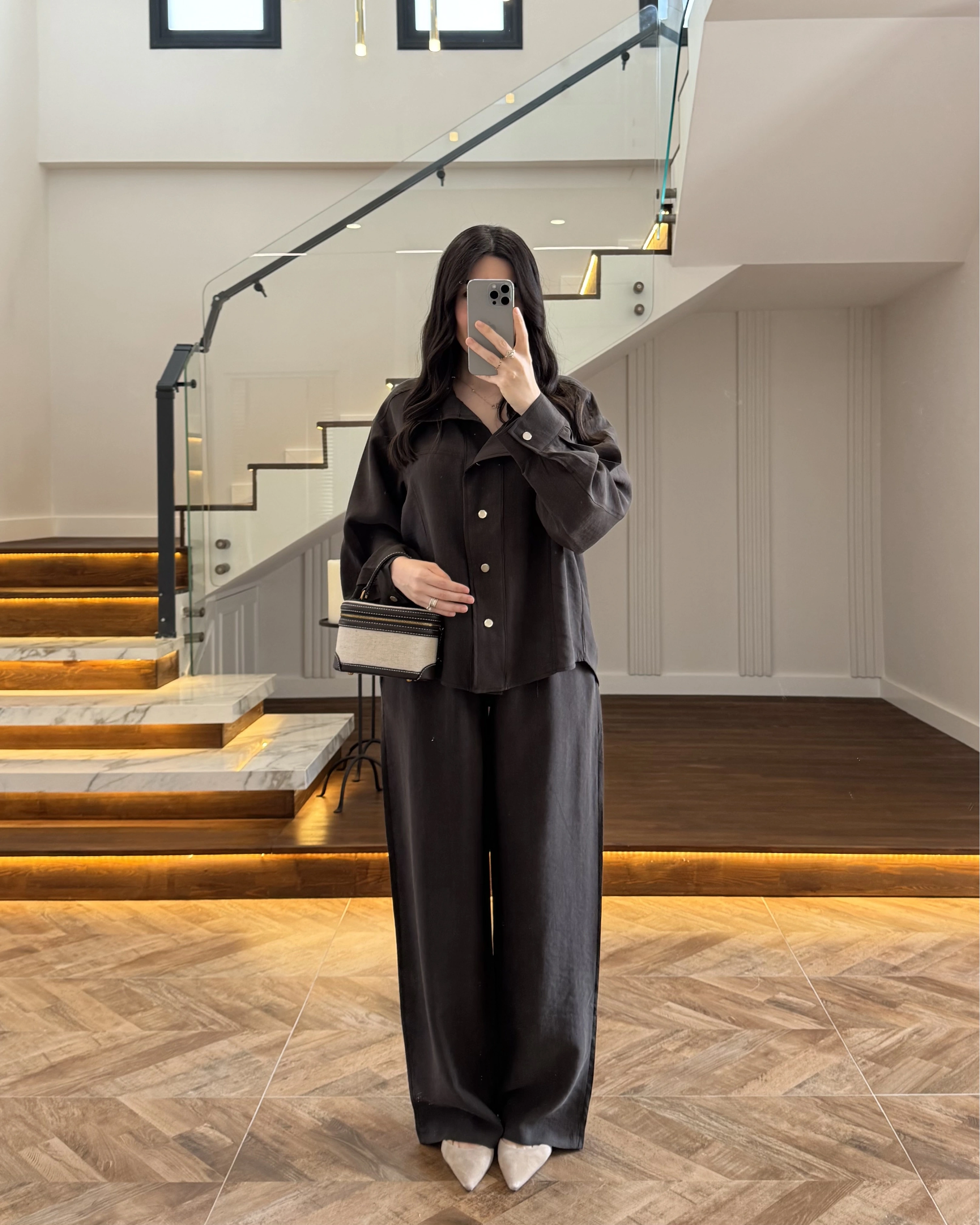 KAHVE PARÇALI BOMBER TAKIM -51324