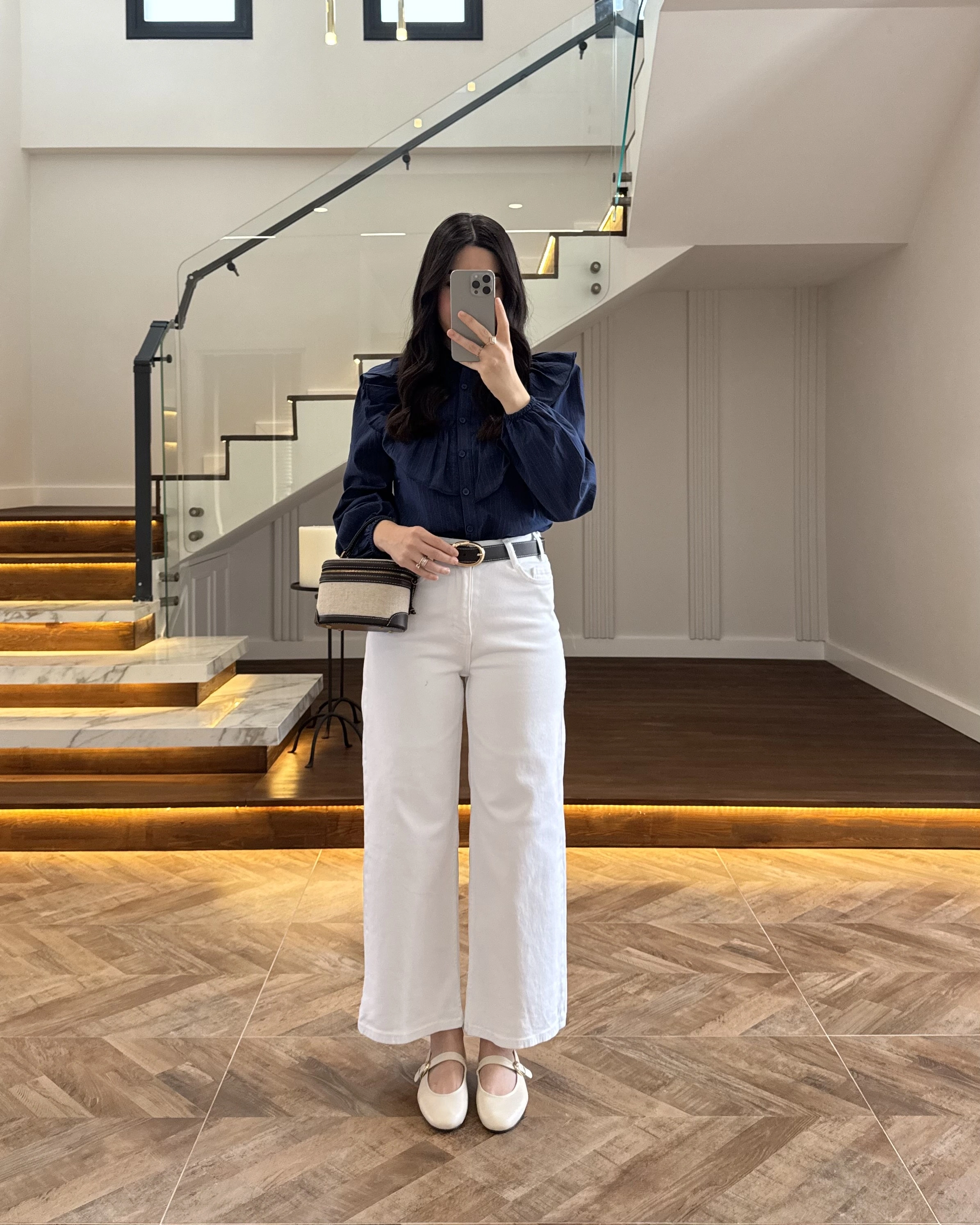 LACİVERT FIRFIRLI GÖMLEK -260919
