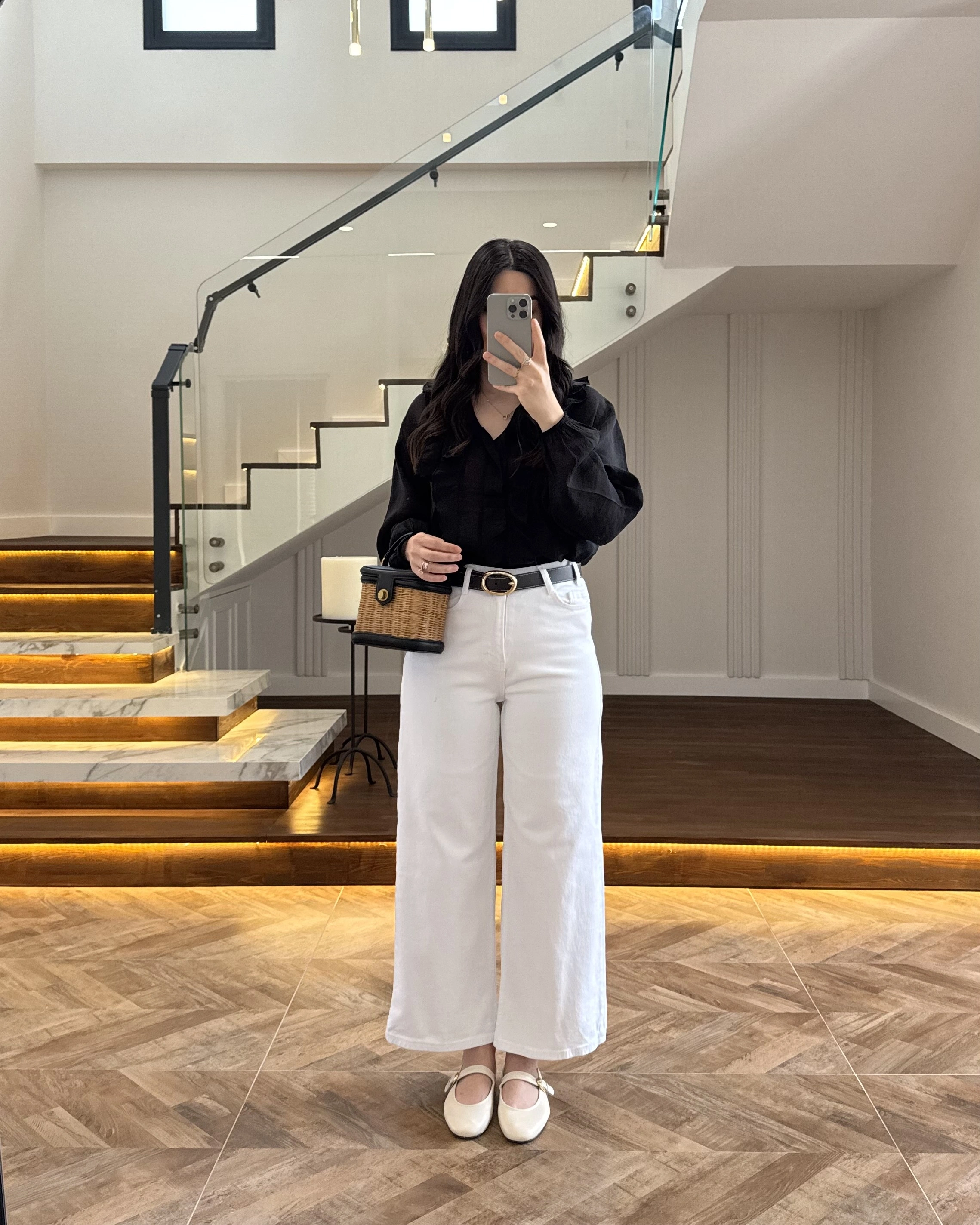 KEMERLİ BEYAZ JEAN
