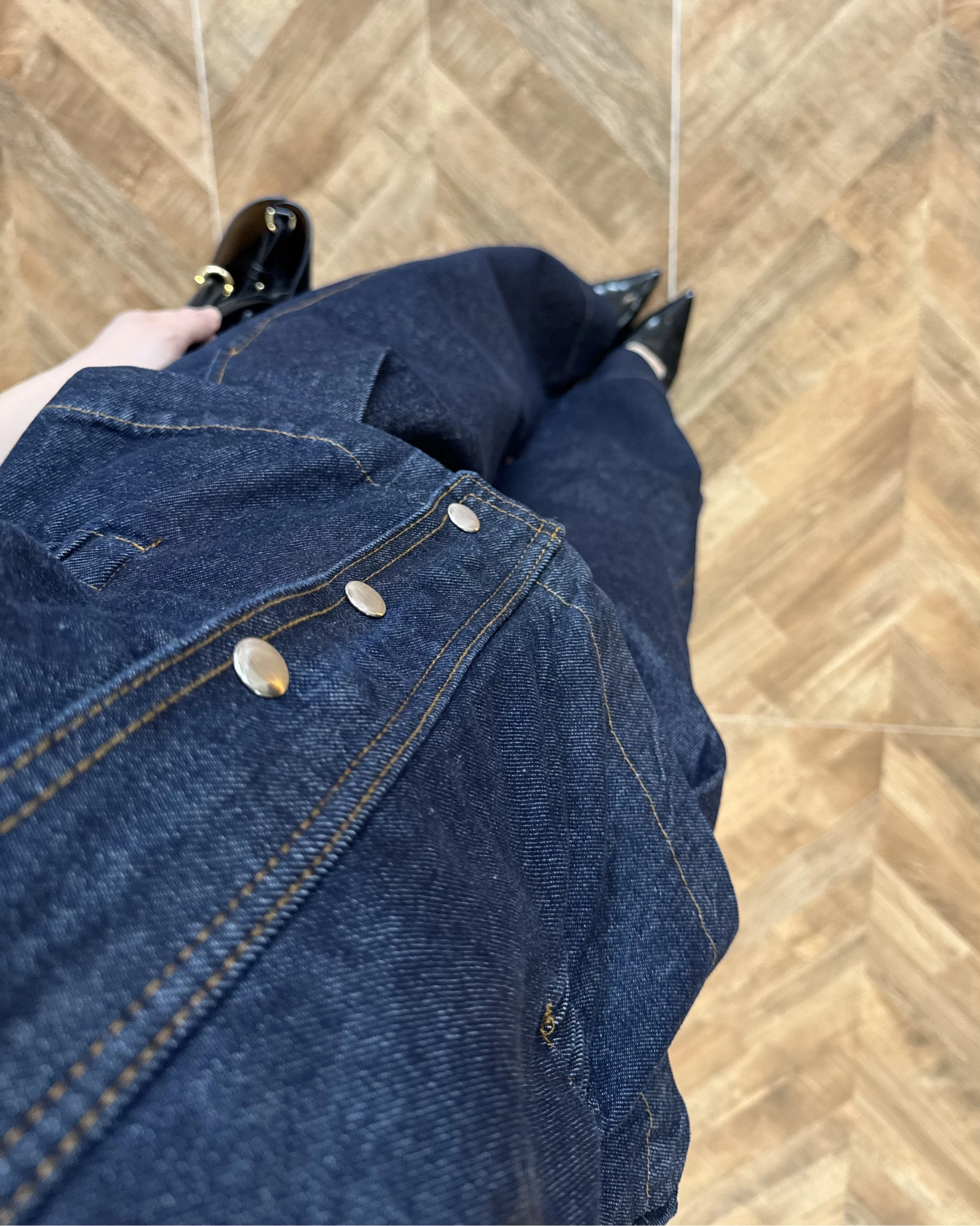 DENİM DÜŞÜK KOL YELEK PANTOLON TAKIM-260982