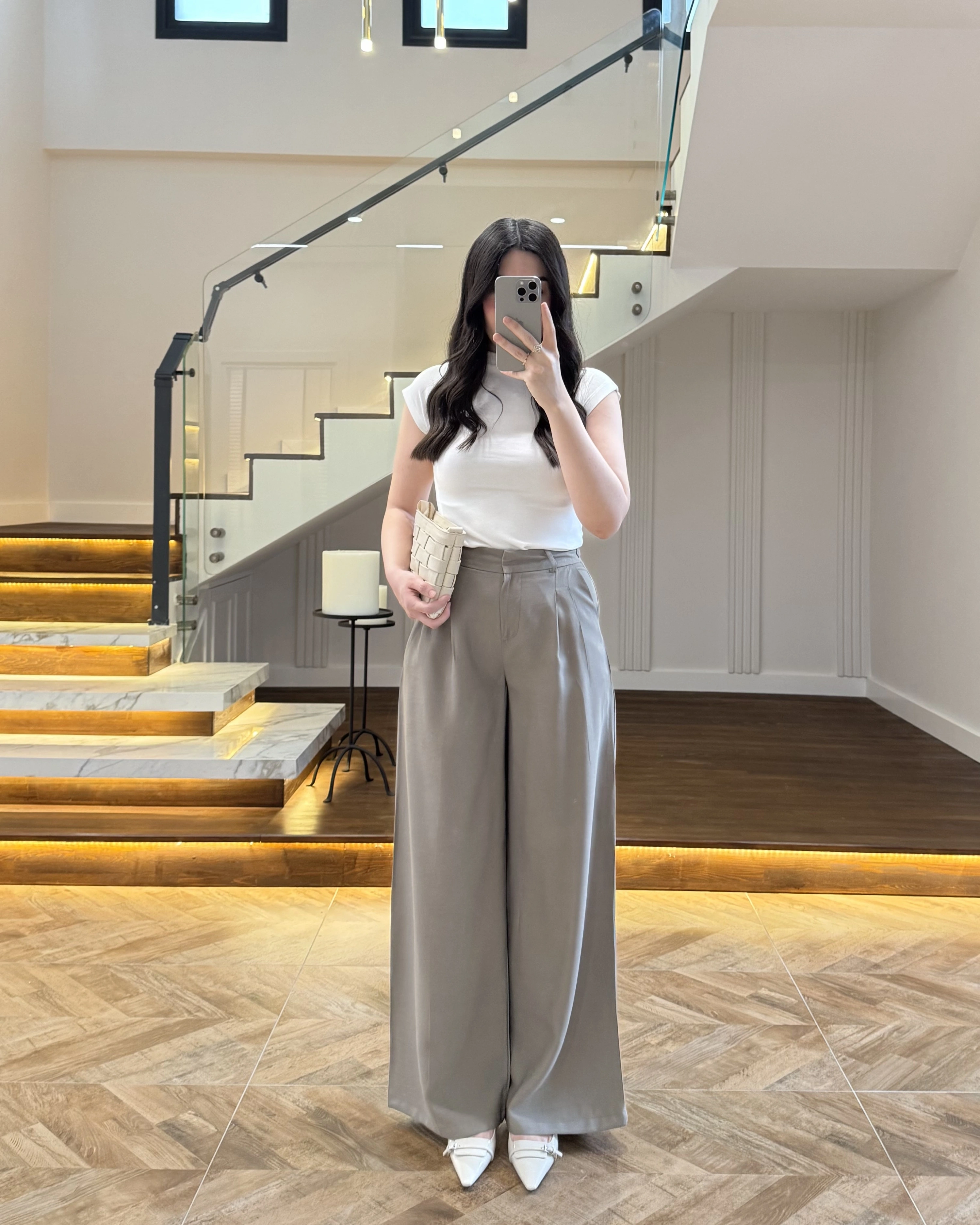 HAKİ GENİŞ PAÇA PALAZZO PANTOLON-3867
