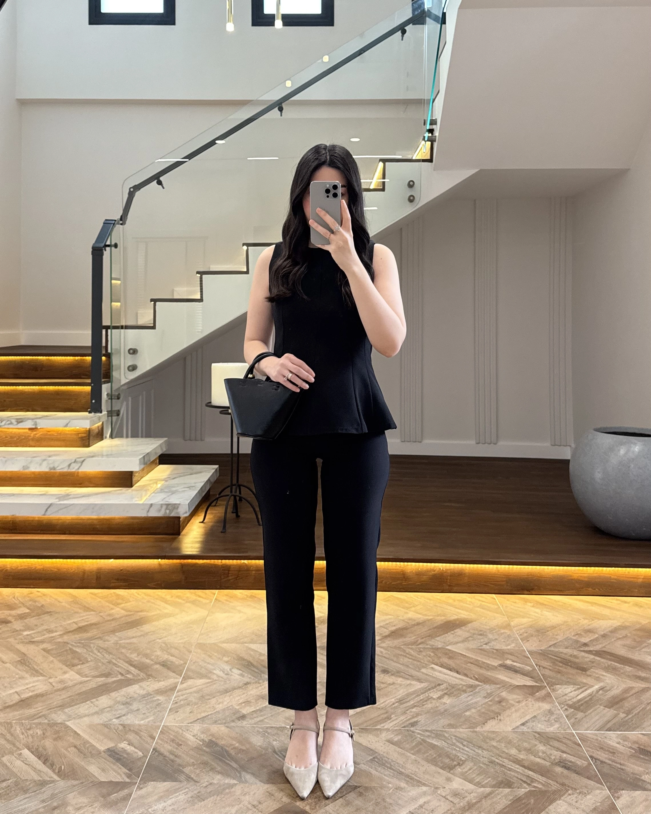 SİYAH BLUZ PANTOLON TAKIM-260883