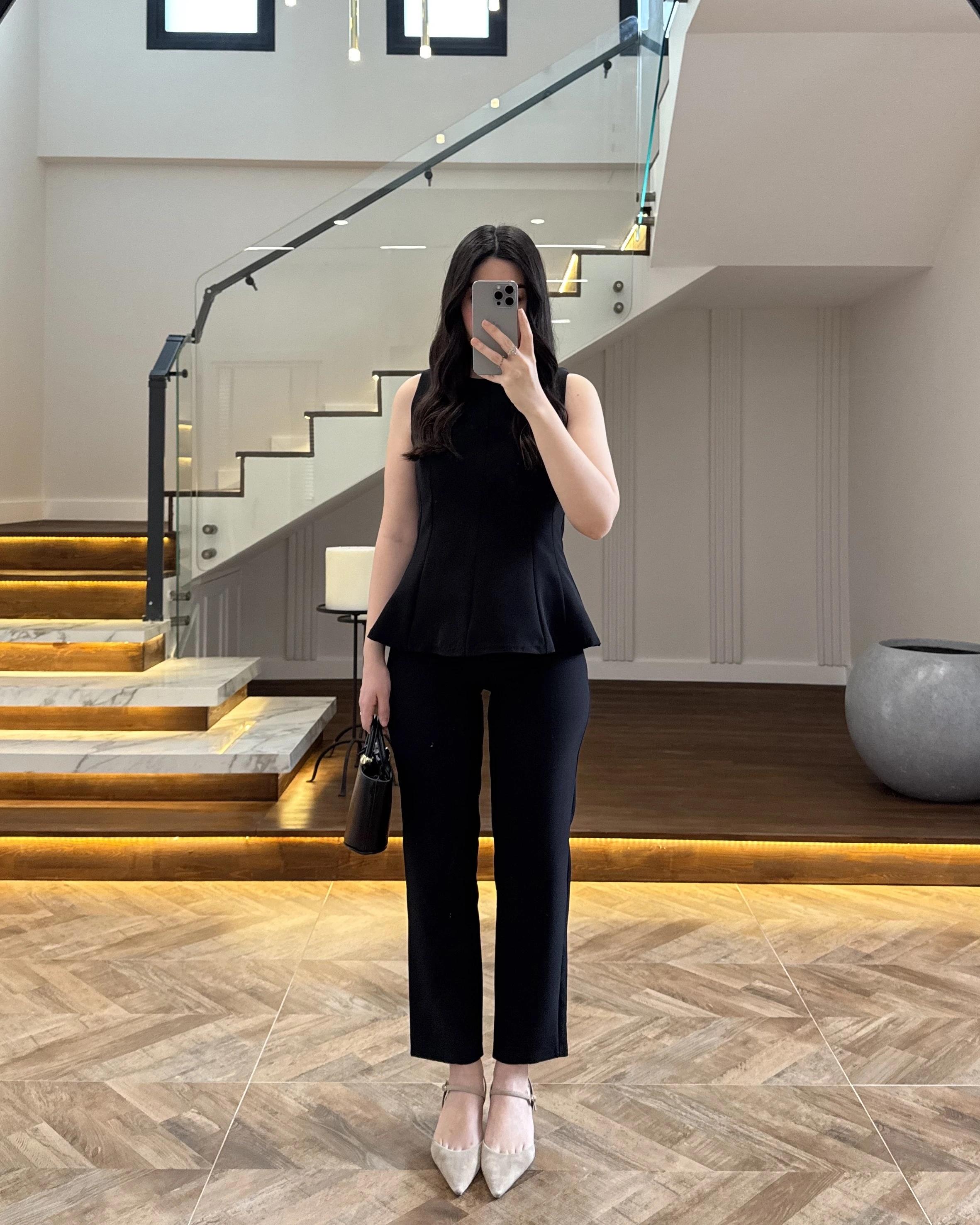 SİYAH BLUZ PANTOLON TAKIM-260883