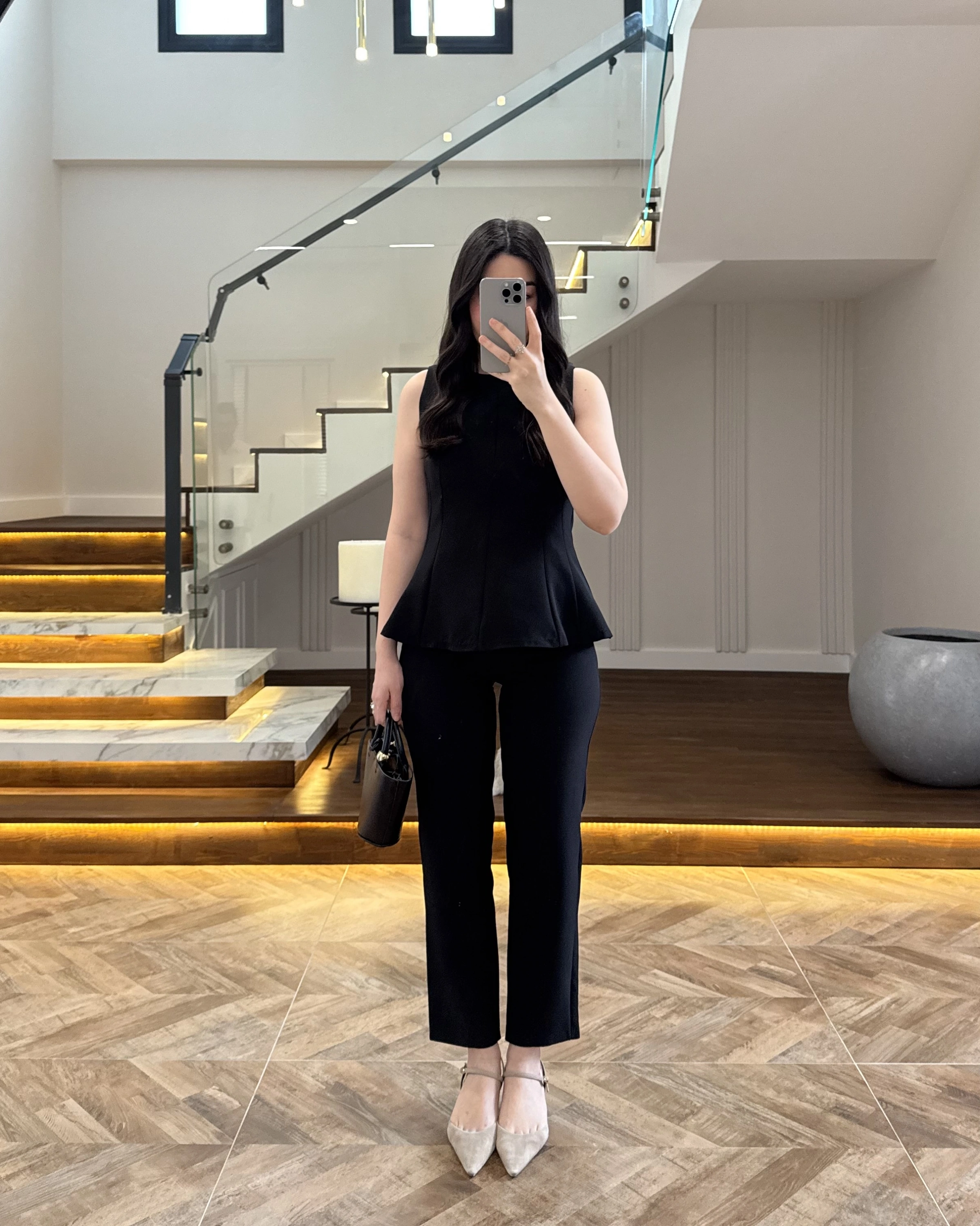 SİYAH BLUZ PANTOLON TAKIM-260883