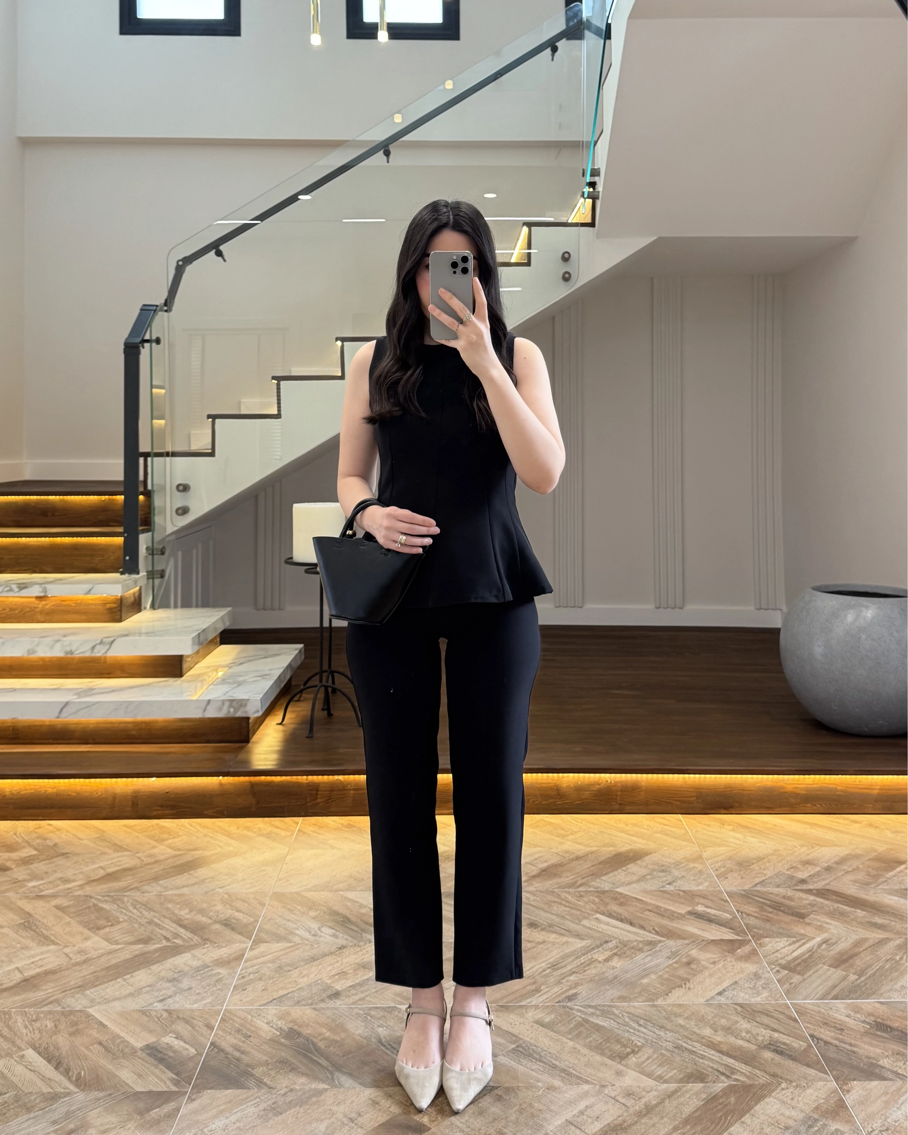SİYAH BLUZ PANTOLON TAKIM-260883