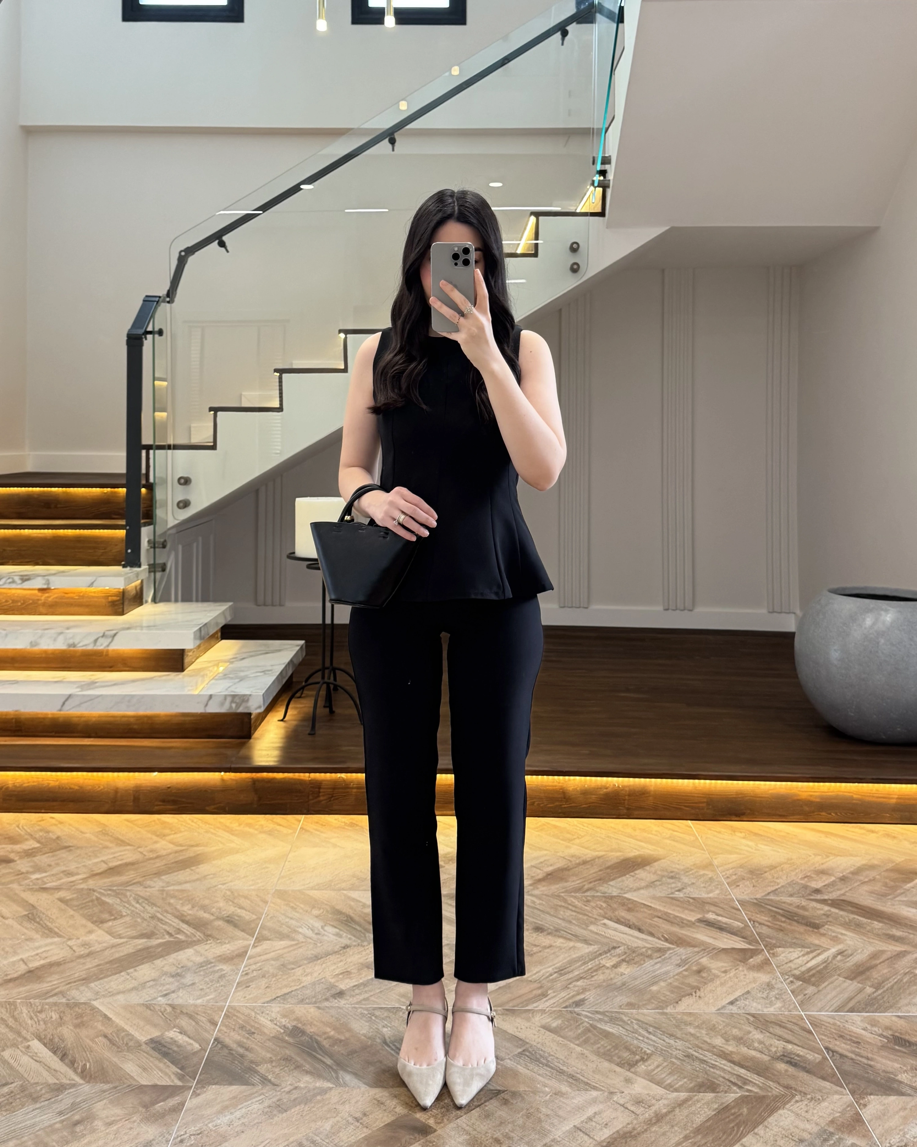 SİYAH BLUZ PANTOLON TAKIM-260883