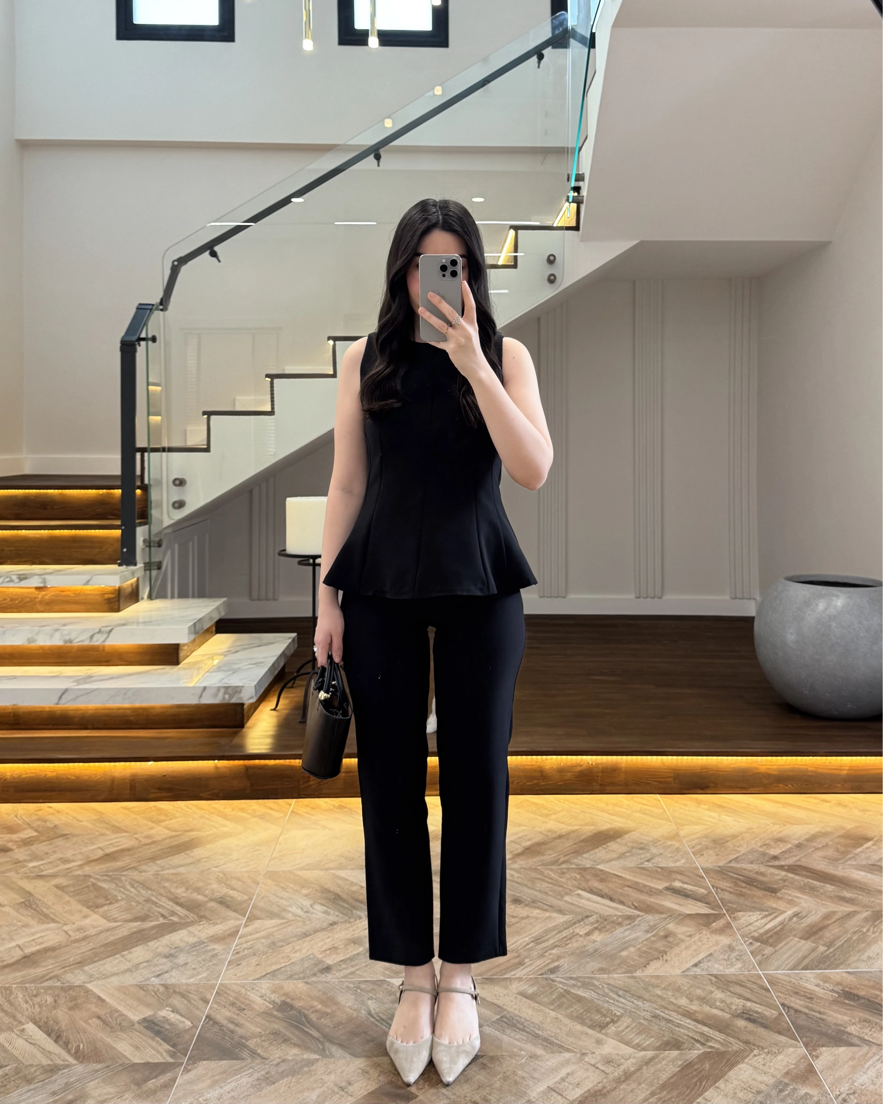SİYAH BLUZ PANTOLON TAKIM-260883