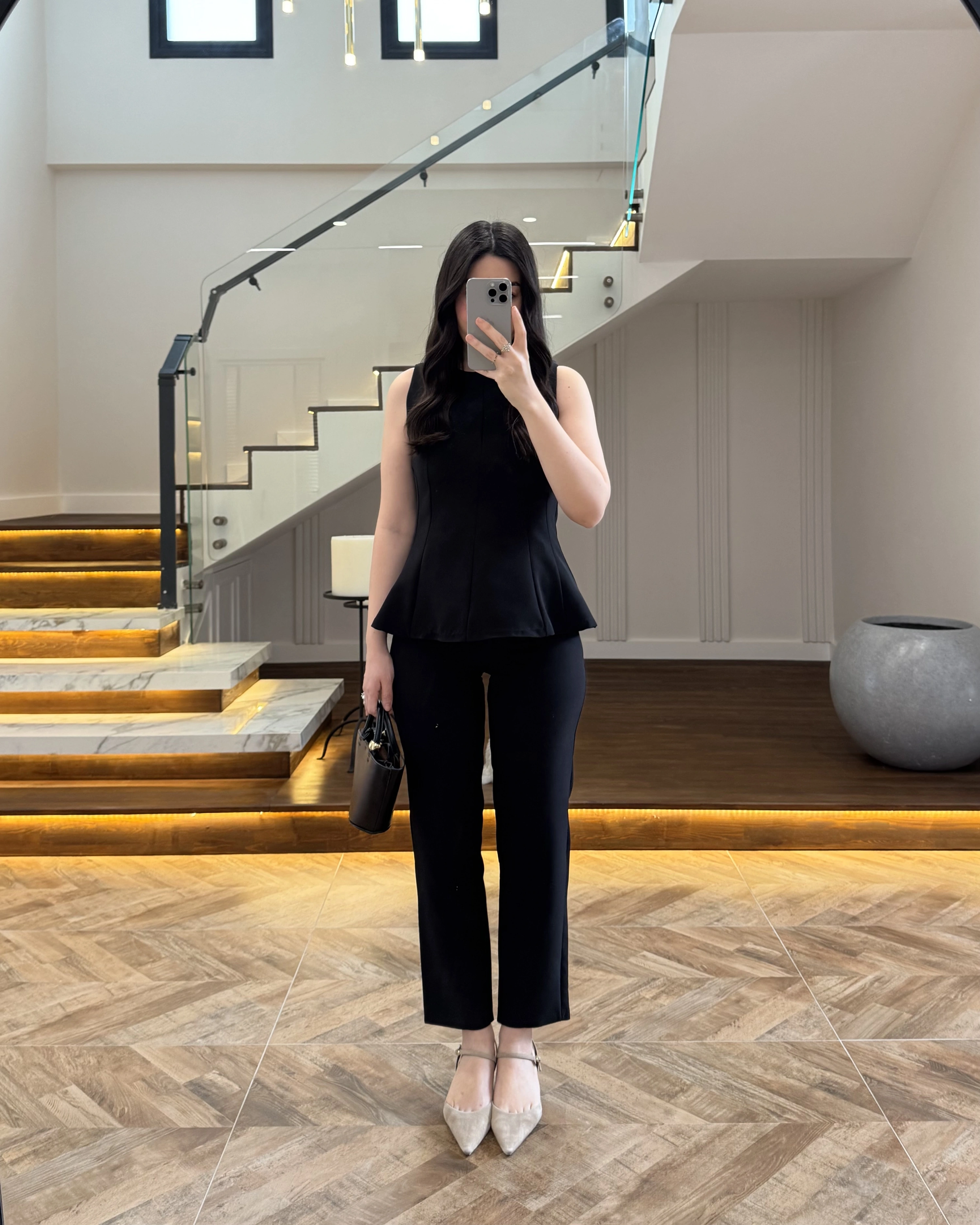 SİYAH BLUZ PANTOLON TAKIM-260883