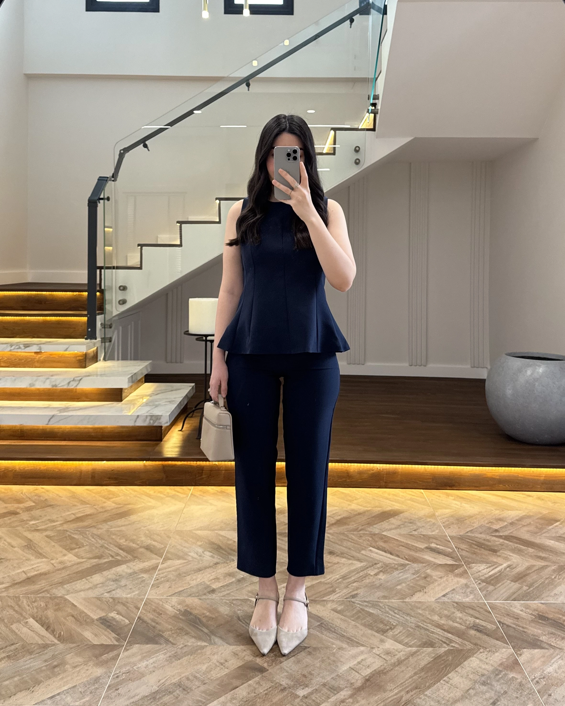 LACİVERT BLUZ PANTOLON TAKIM-260883